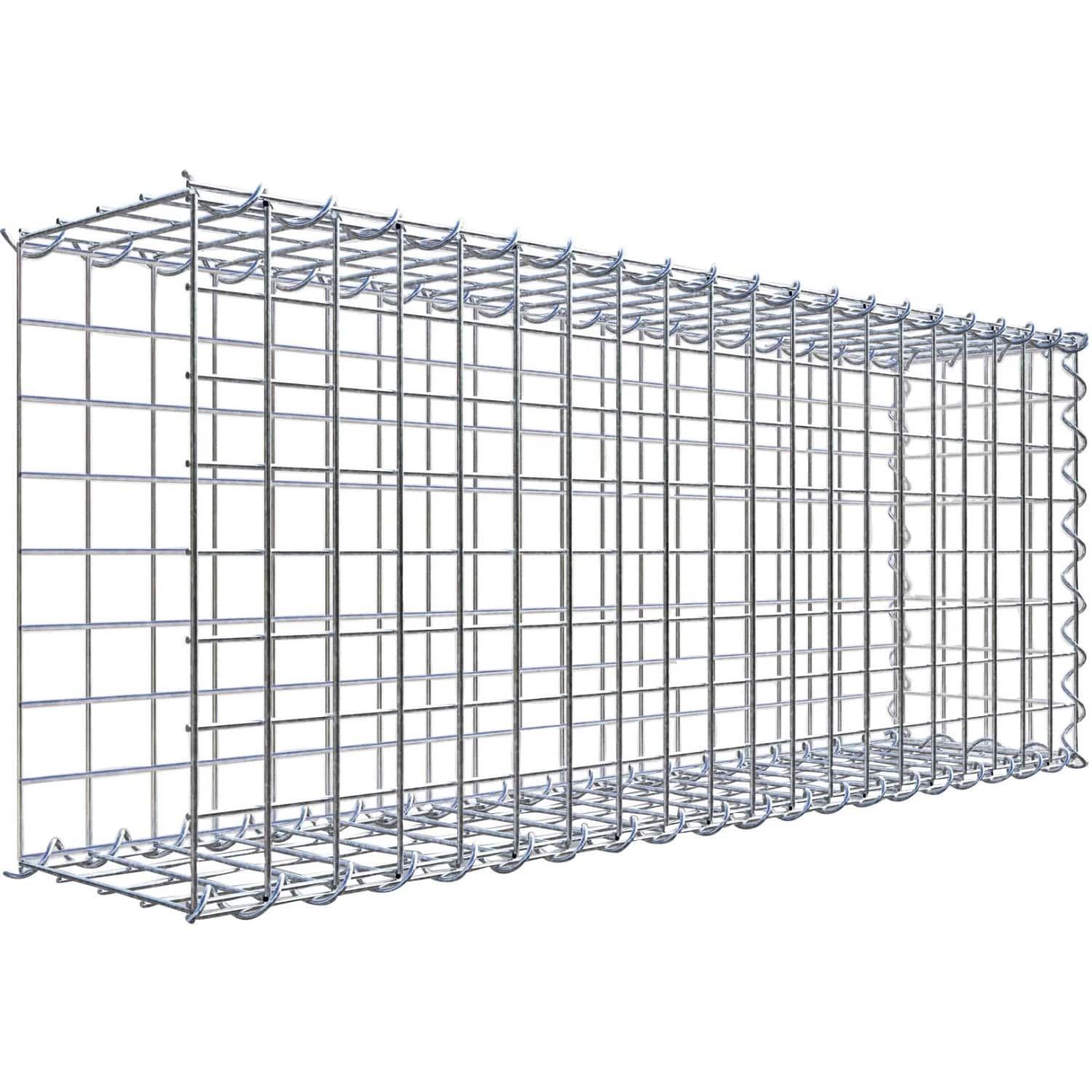 Gabiona Gabione-Anbaukorb Typ 2 40 x 100 x 20 cm Maschenw 5 x 5 cm