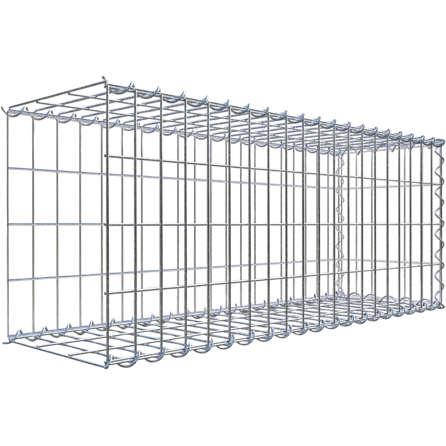 Gabiona Gabione-Anbaukorb Typ 2 40 x 100 x 30 cm Maschenw 5 x 10 cm