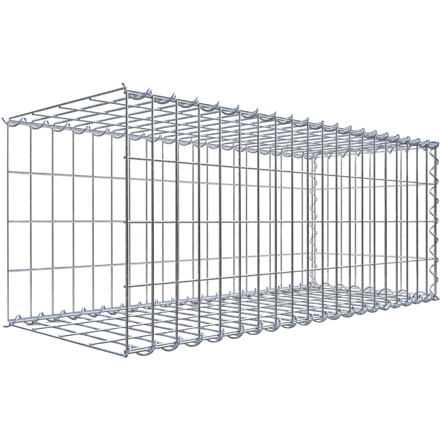 Gabiona Gabione-Anbaukorb Typ 2 40 x 100 x 40 cm Maschenw 5 x 10 cm