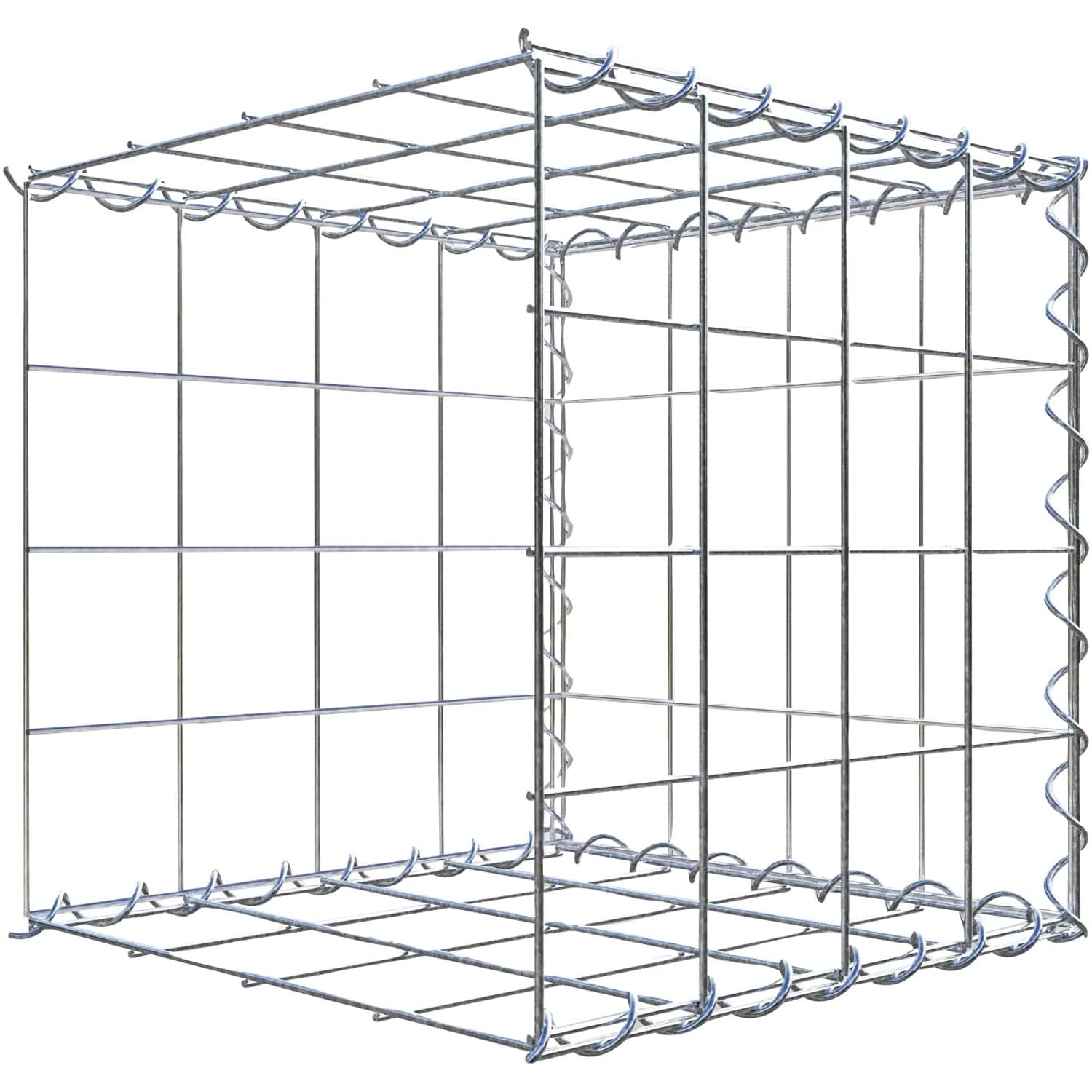 Gabiona Gabione-Anbaukorb Typ 2 40 x 40 x 40 cm Maschenw 10 x 10 cm