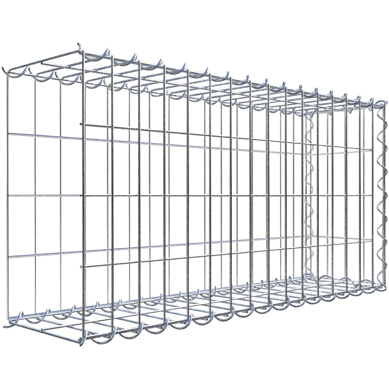 Gabiona Gabione-Anbaukorb Typ 2 40 x 80 x 20 cm Maschenw 5 x 10 cm