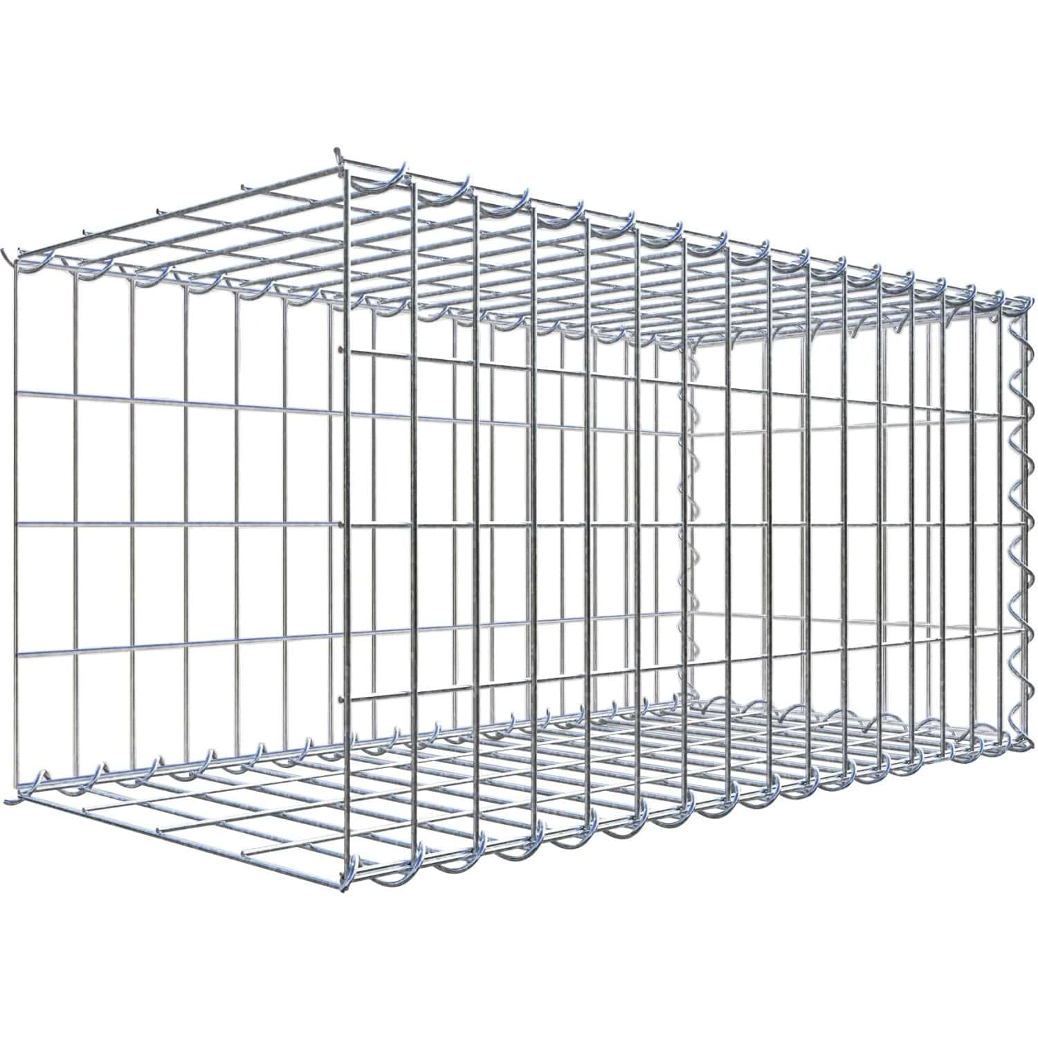 Gabiona Gabione-Anbaukorb Typ 2 40 x 80 x 40 cm Maschenw 5 x 10 cm