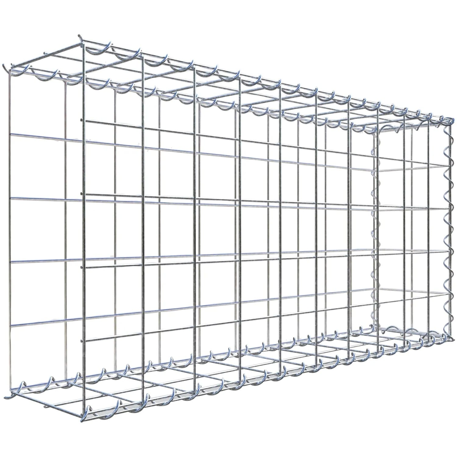 Gabiona Gabione-Anbaukorb Typ 2 50 x 100 x 20 cm Maschenw 10 x 10 cm
