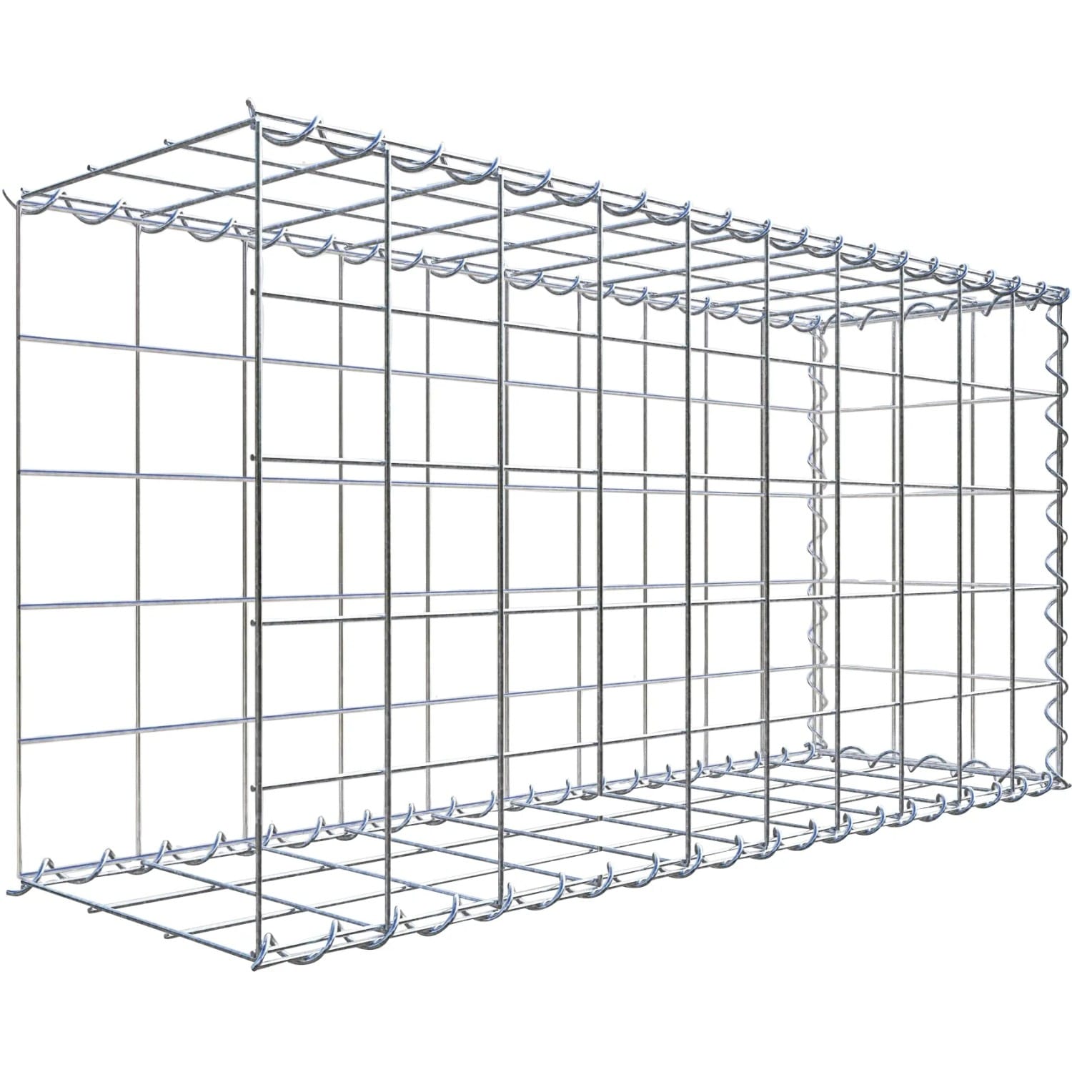 Gabiona Gabione-Anbaukorb Typ 2 50 x 100 x 30 cm Maschenw 10 x 10 cm
