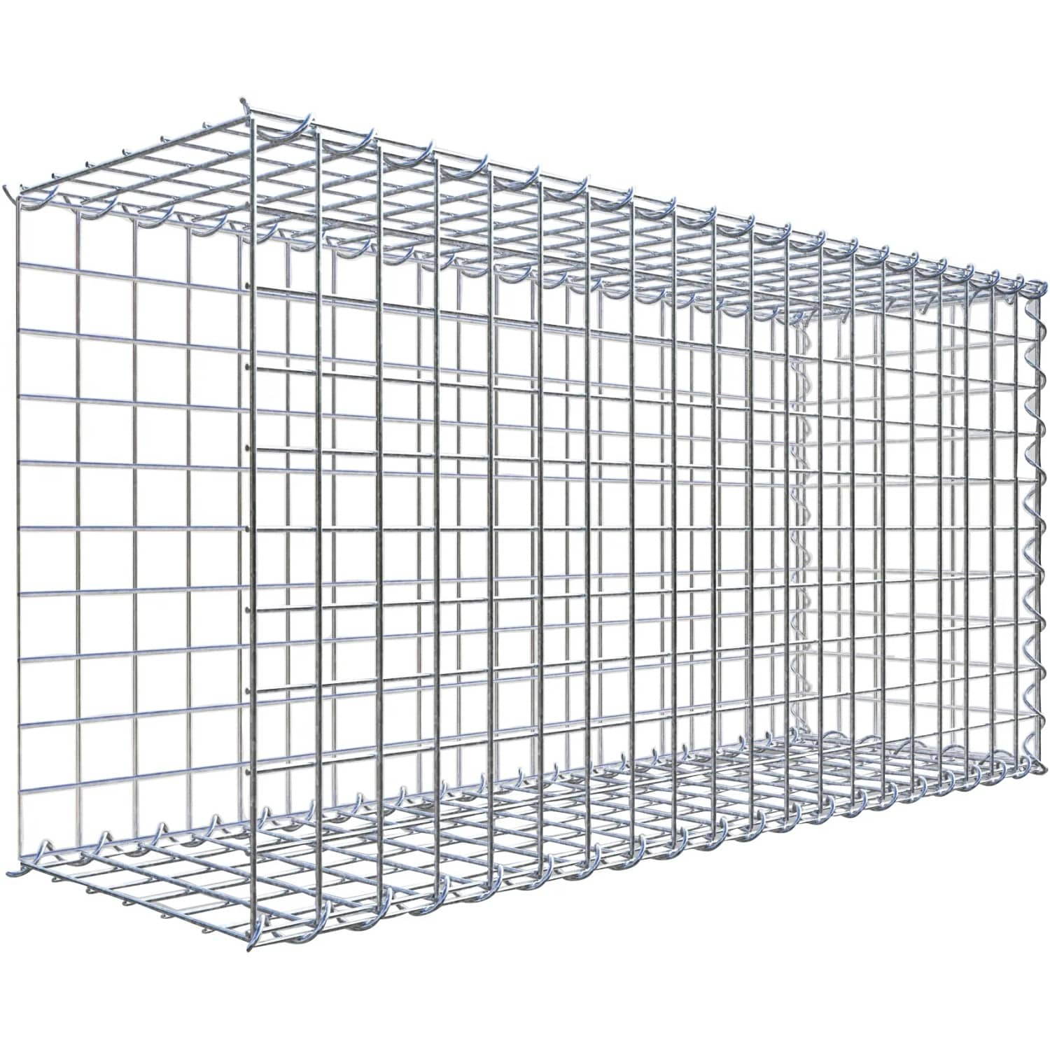 Gabiona Gabione-Anbaukorb Typ 2 50 x 100 x 30 cm Maschenw 5 x 5 cm