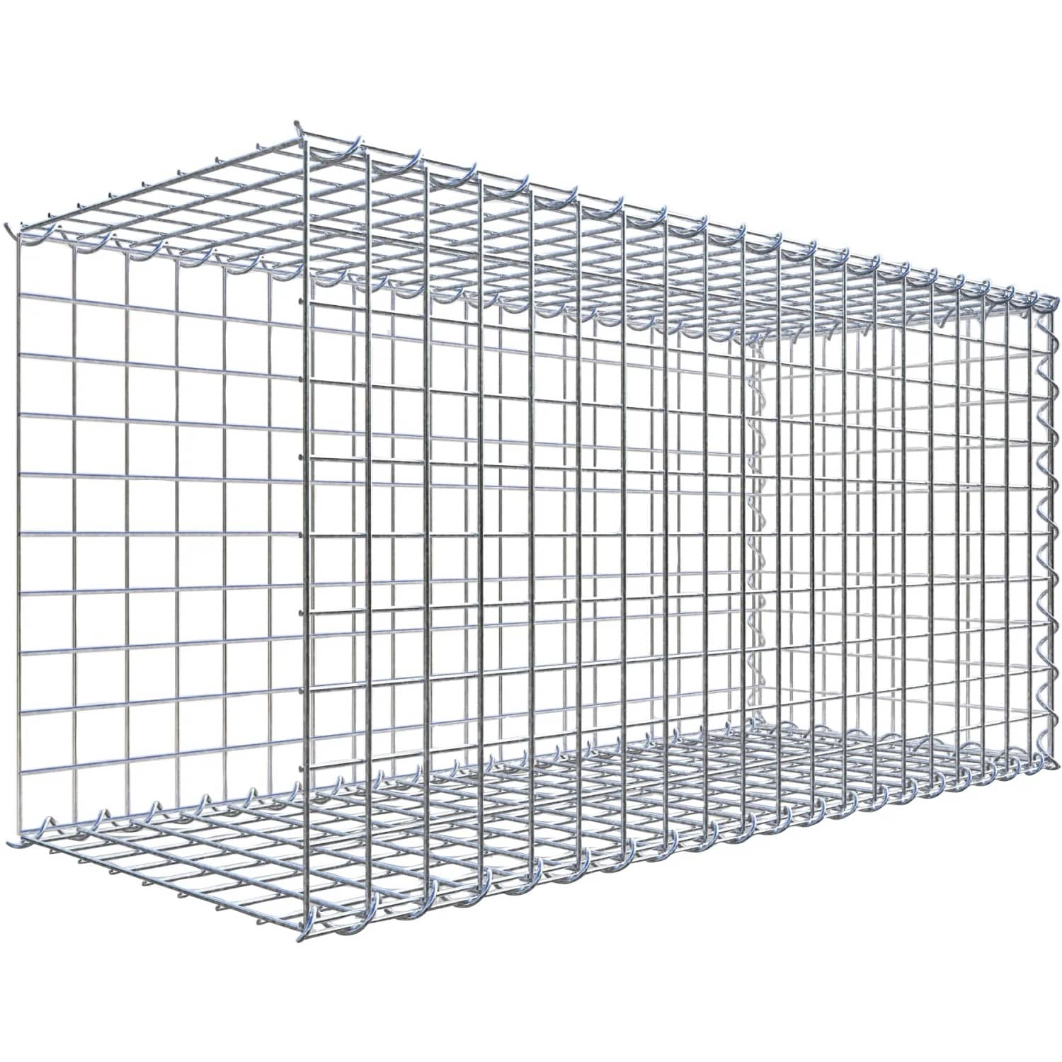 Gabiona Gabione-Anbaukorb Typ 2 50 x 100 x 40 cm Maschenw 5 x 5 cm