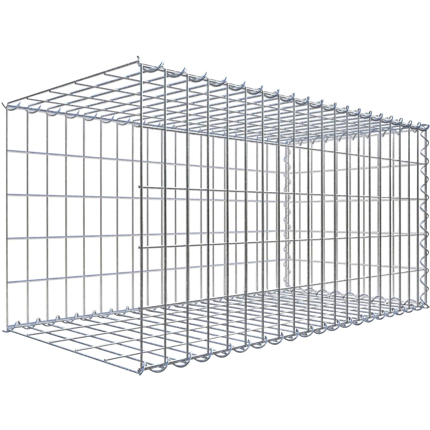Gabiona Gabione-Anbaukorb Typ 2 50 x 100 x 50 cm Maschenw 5 x 10 cm