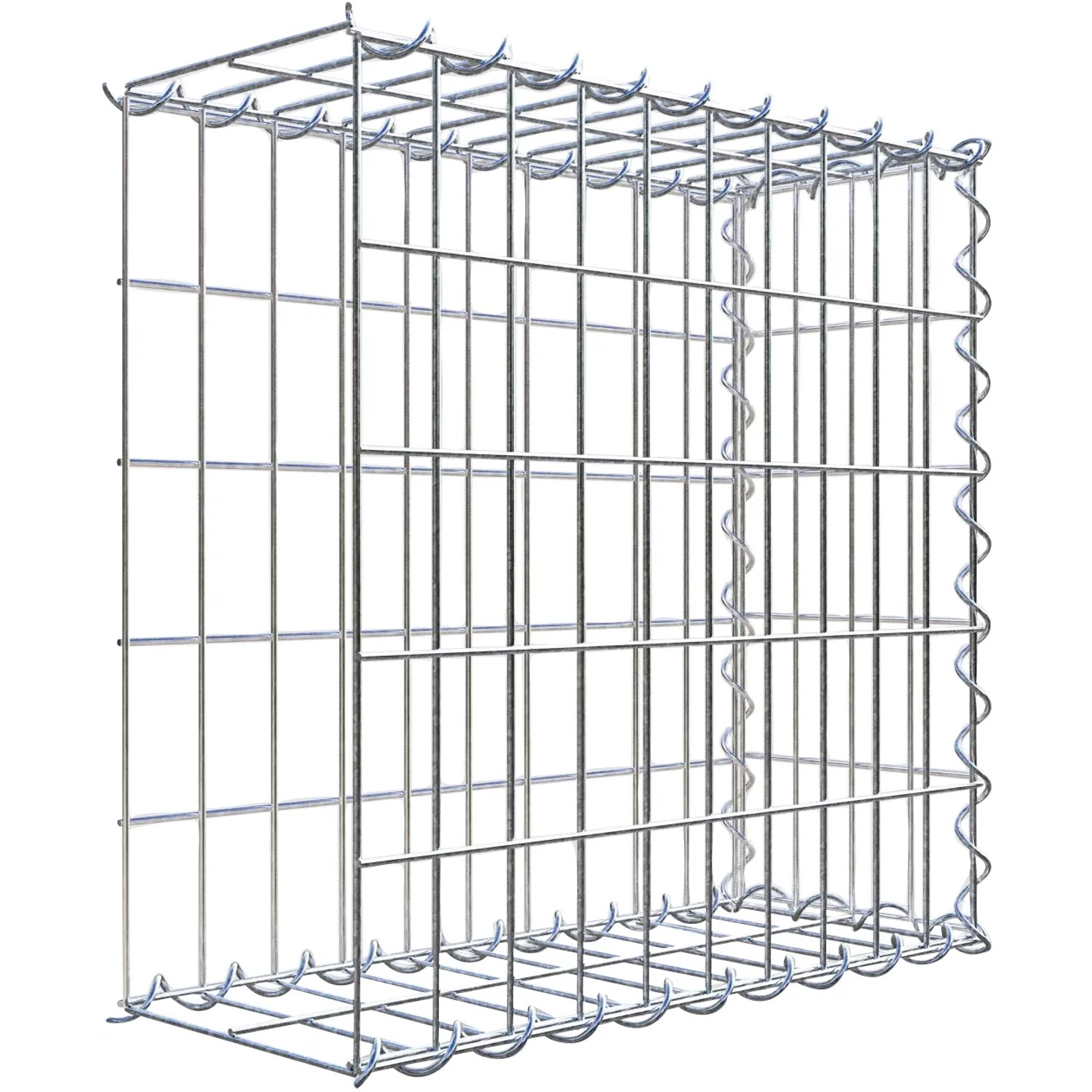 Gabiona Gabione-Anbaukorb Typ 2 50 x 50 x 20 cm Maschenw 5 x 10 cm