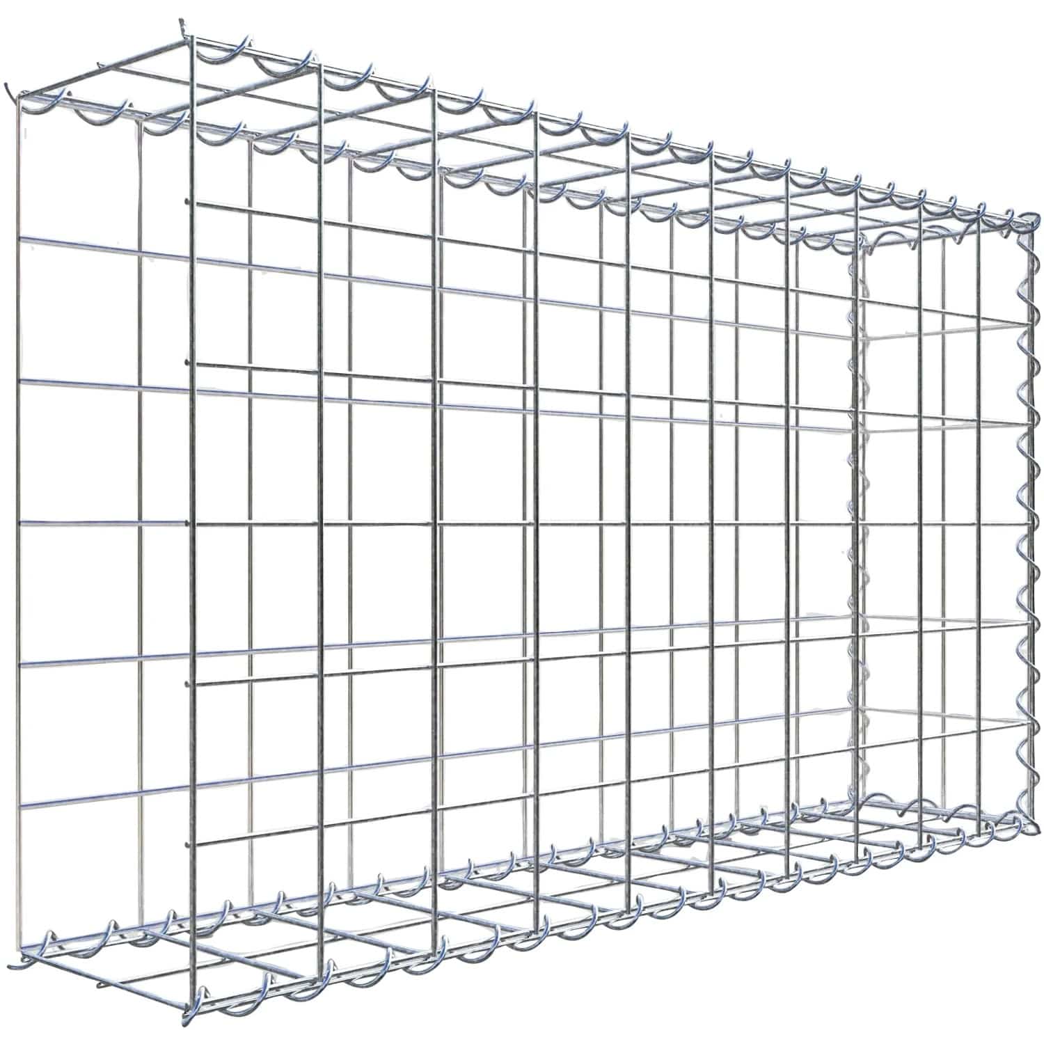 Gabiona Gabione-Anbaukorb Typ 2 60 x 100 x 20 cm Maschenw 10 x 10 cm
