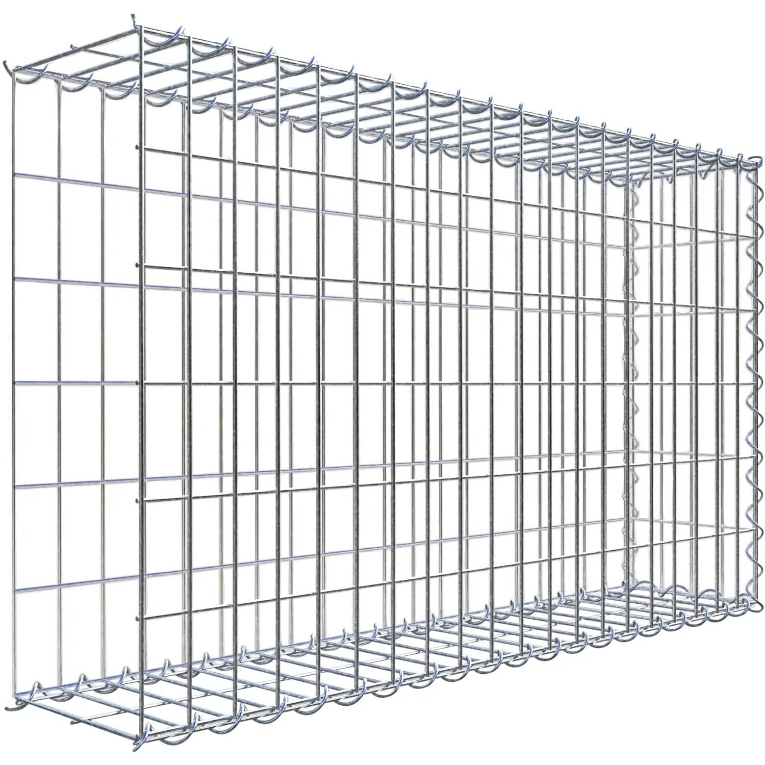 Gabiona Gabione-Anbaukorb Typ 2 60 x 100 x 20 cm Maschenw 5 x 10 cm