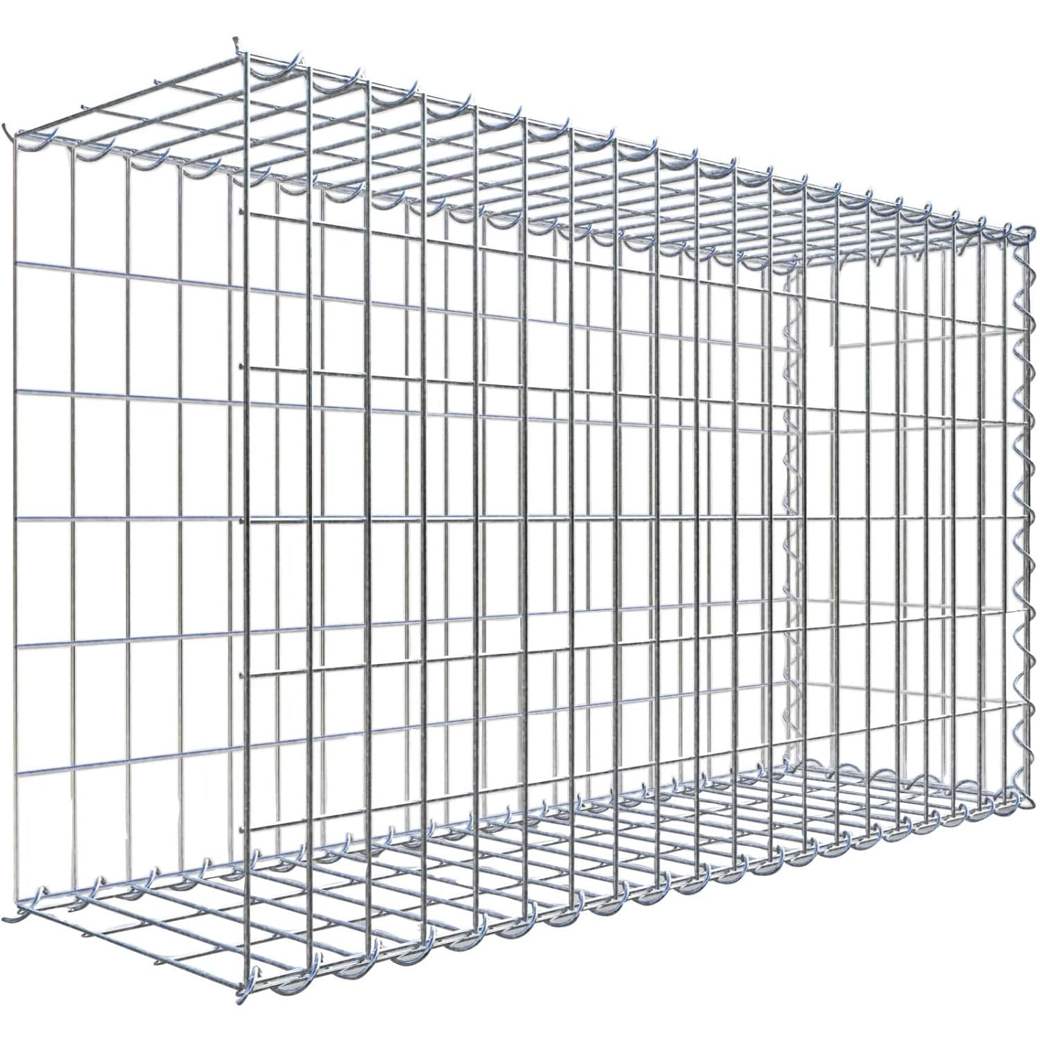 Gabiona Gabione-Anbaukorb Typ 2 60 x 100 x 30 cm Maschenw 5 x 10 cm