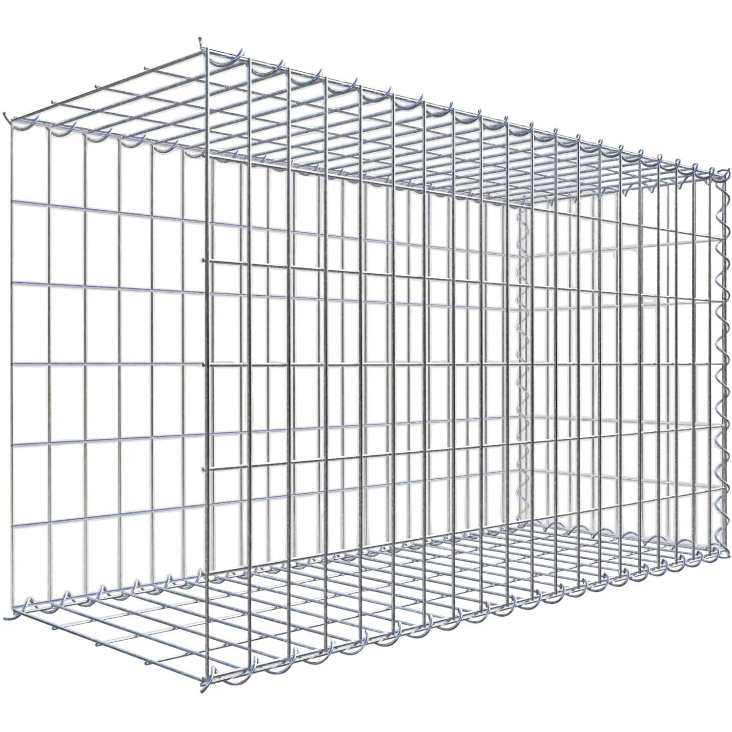 Gabiona Gabione-Anbaukorb Typ 2 60 x 100 x 40 cm Maschenw 5 x 10 cm