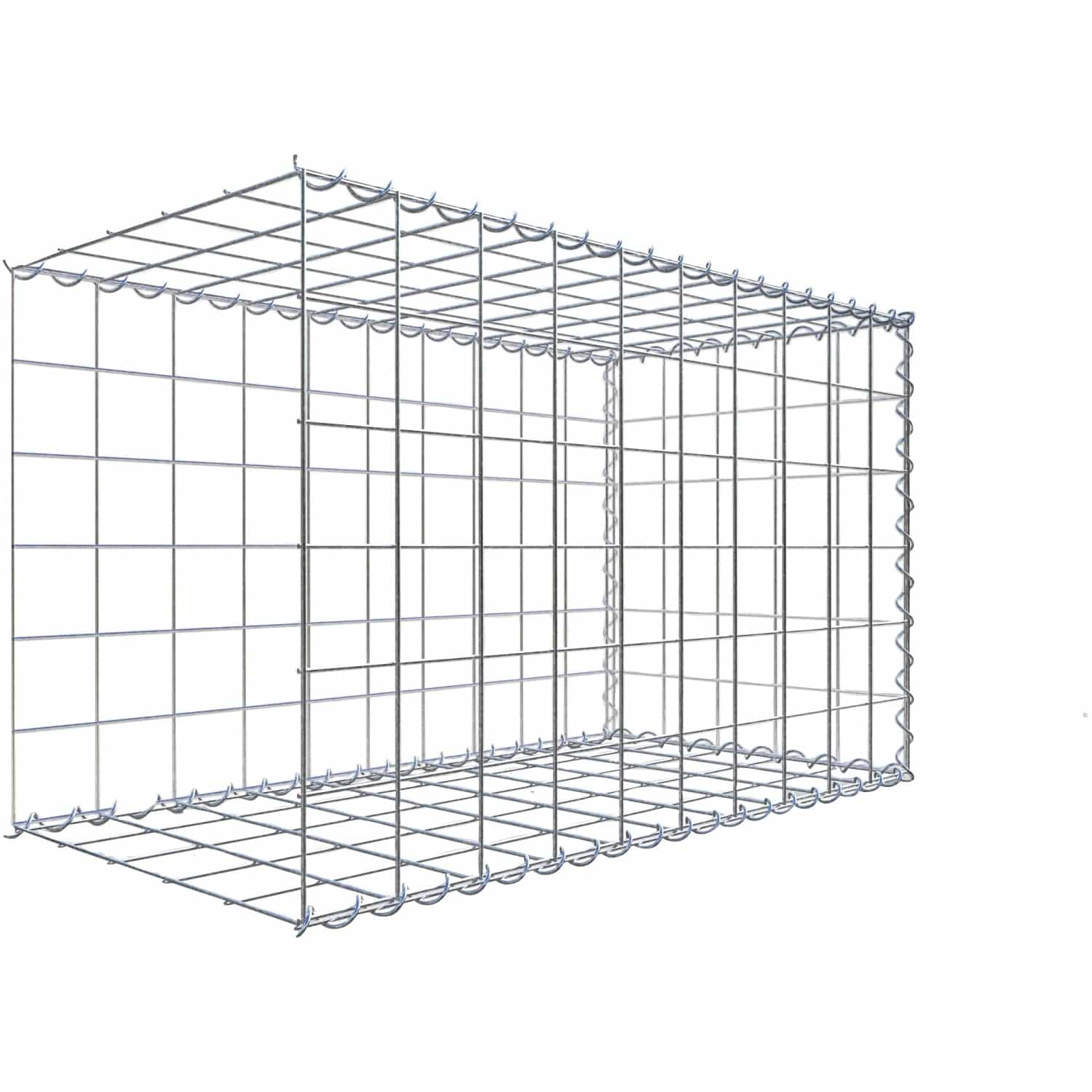 Gabiona Gabione-Anbaukorb Typ 2 60 x 100 x 50 cm Maschenw 10 x 10 cm
