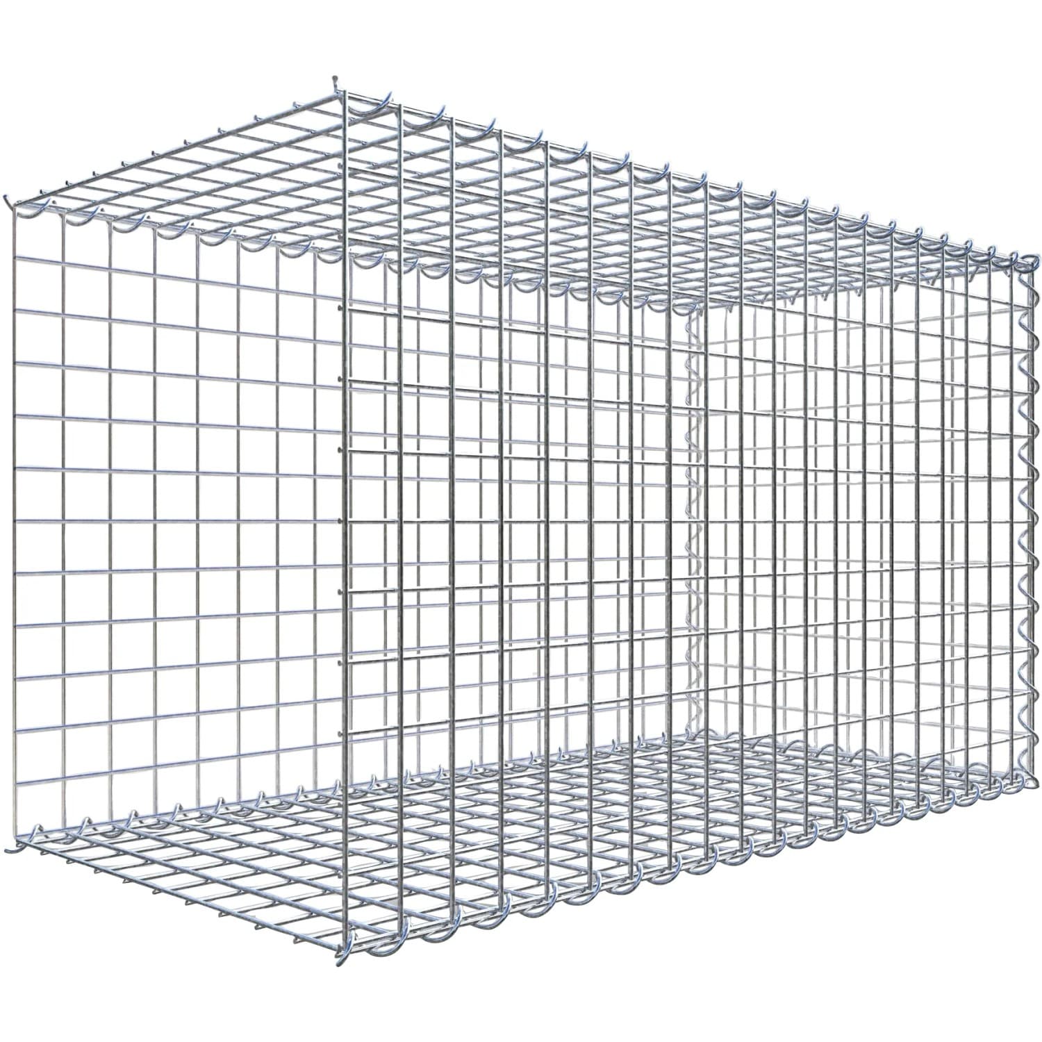 Gabiona Gabione-Anbaukorb Typ 2 60 x 100 x 50 cm Maschenw 5 x 5 cm