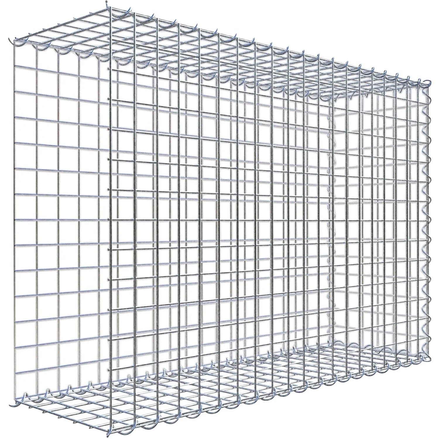 Gabiona Gabione-Anbaukorb Typ 2 70 x 100 x 30 cm Maschenw 5 x 5 cm