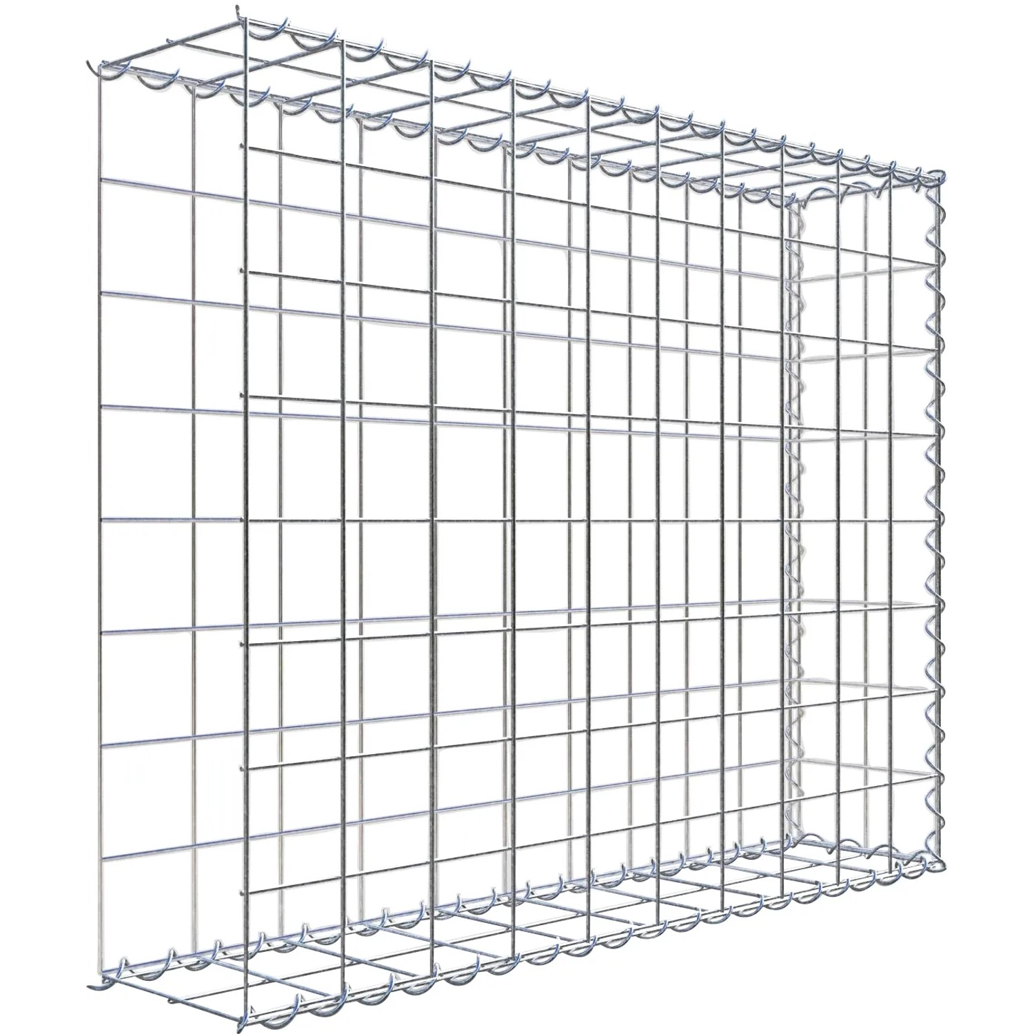 Gabiona Gabione-Anbaukorb Typ 2 80 x 100 x 20 cm Maschenw 10 x 10 cm