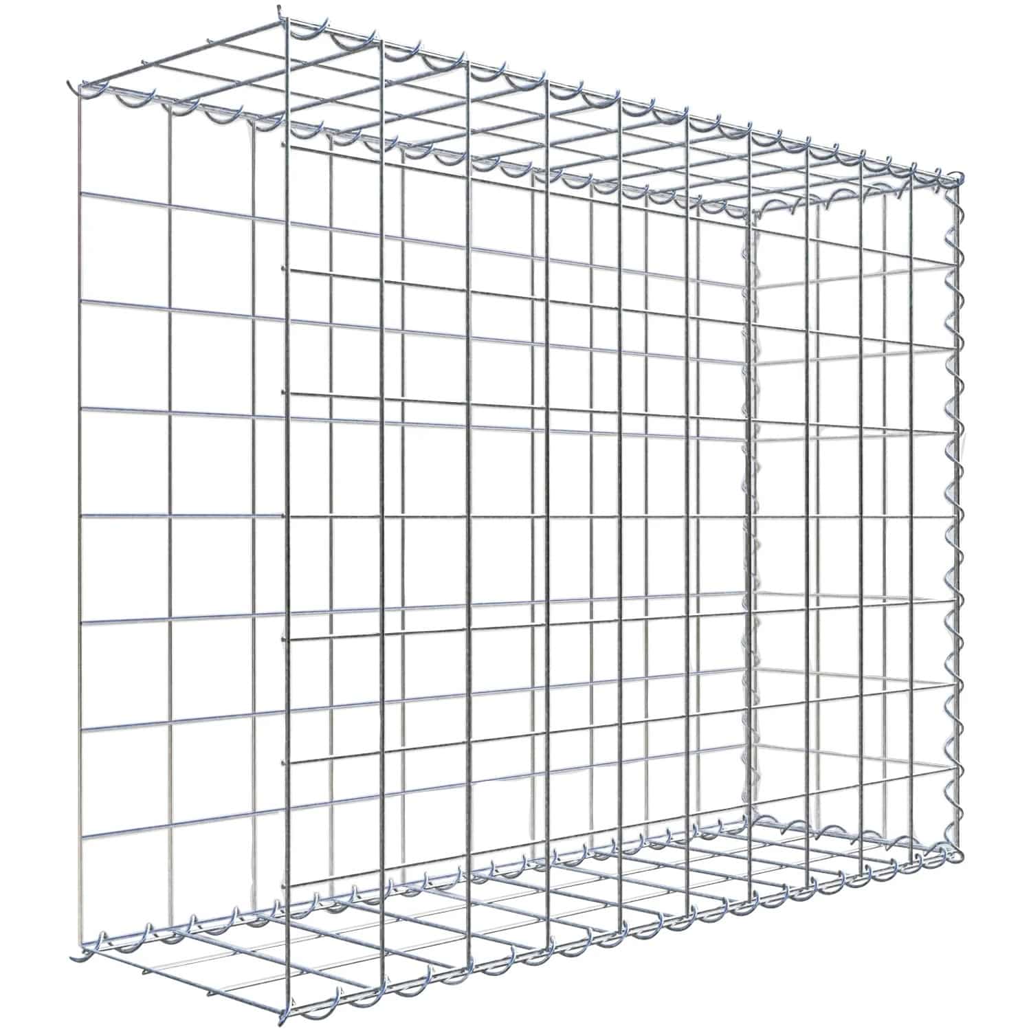 Gabiona Gabione-Anbaukorb Typ 2 80 x 100 x 30 cm Maschenw 10 x 10 cm