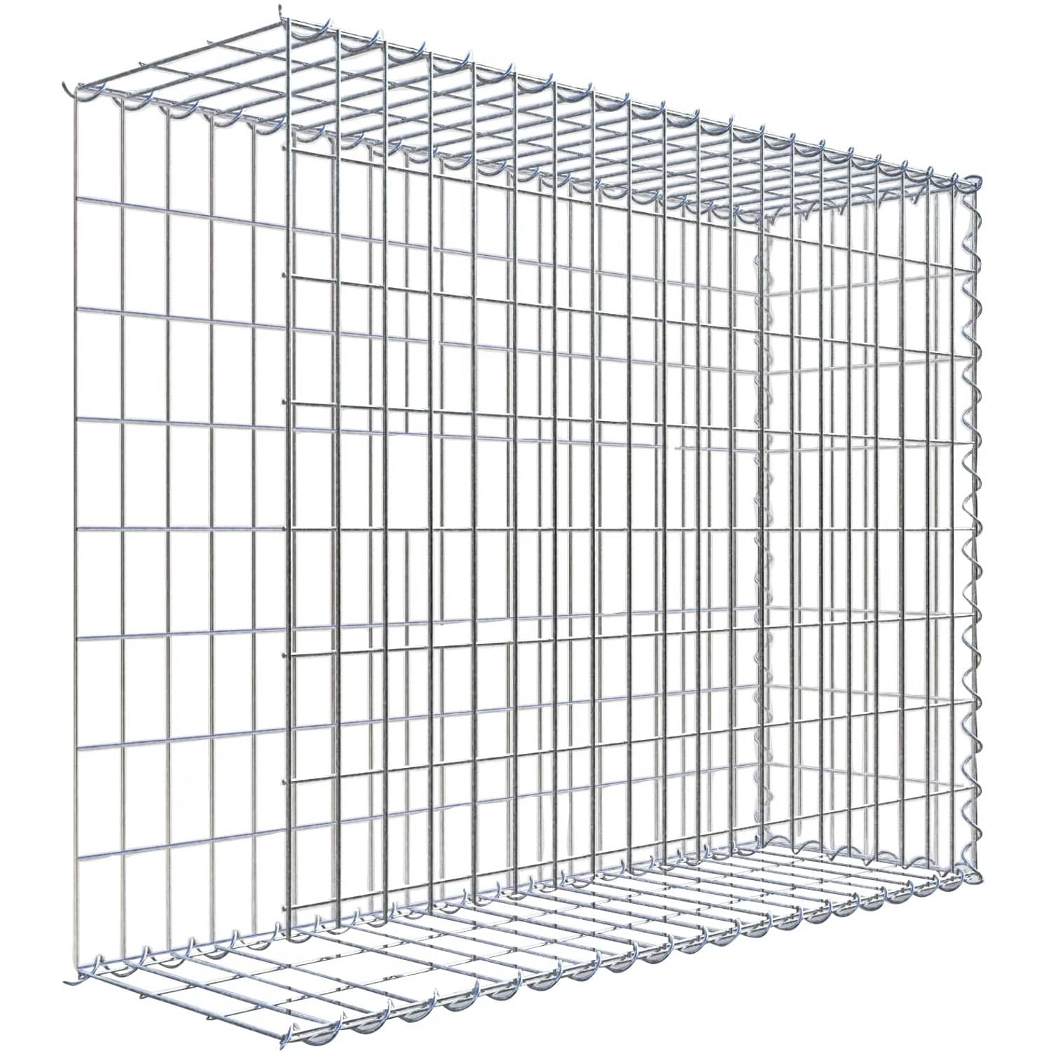 Gabiona Gabione-Anbaukorb Typ 2 80 x 100 x 30 cm Maschenw 5 x 10 cm