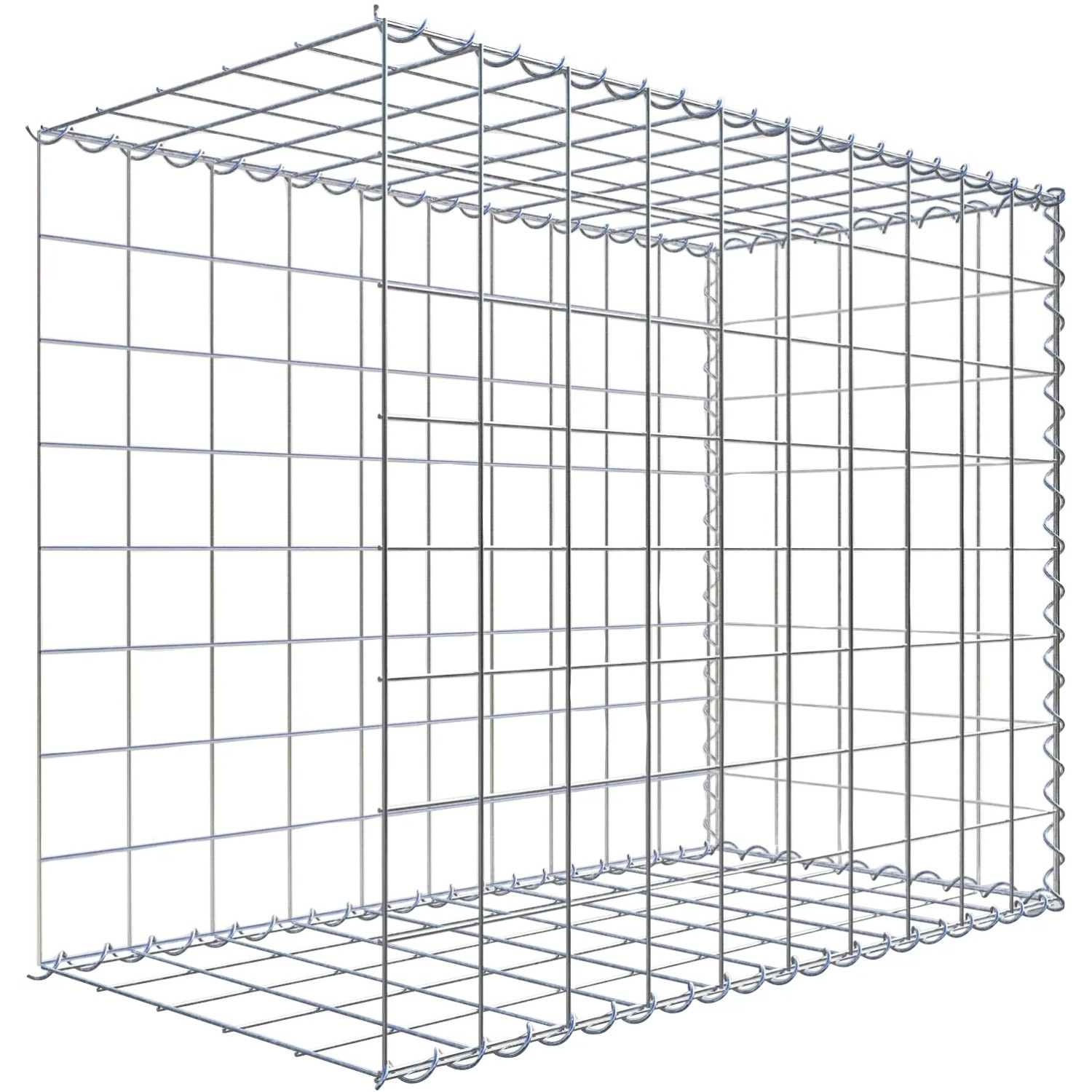 Gabiona Gabione-Anbaukorb Typ 2 80 x 100 x 50 cm Maschenw 10 x 10 cm