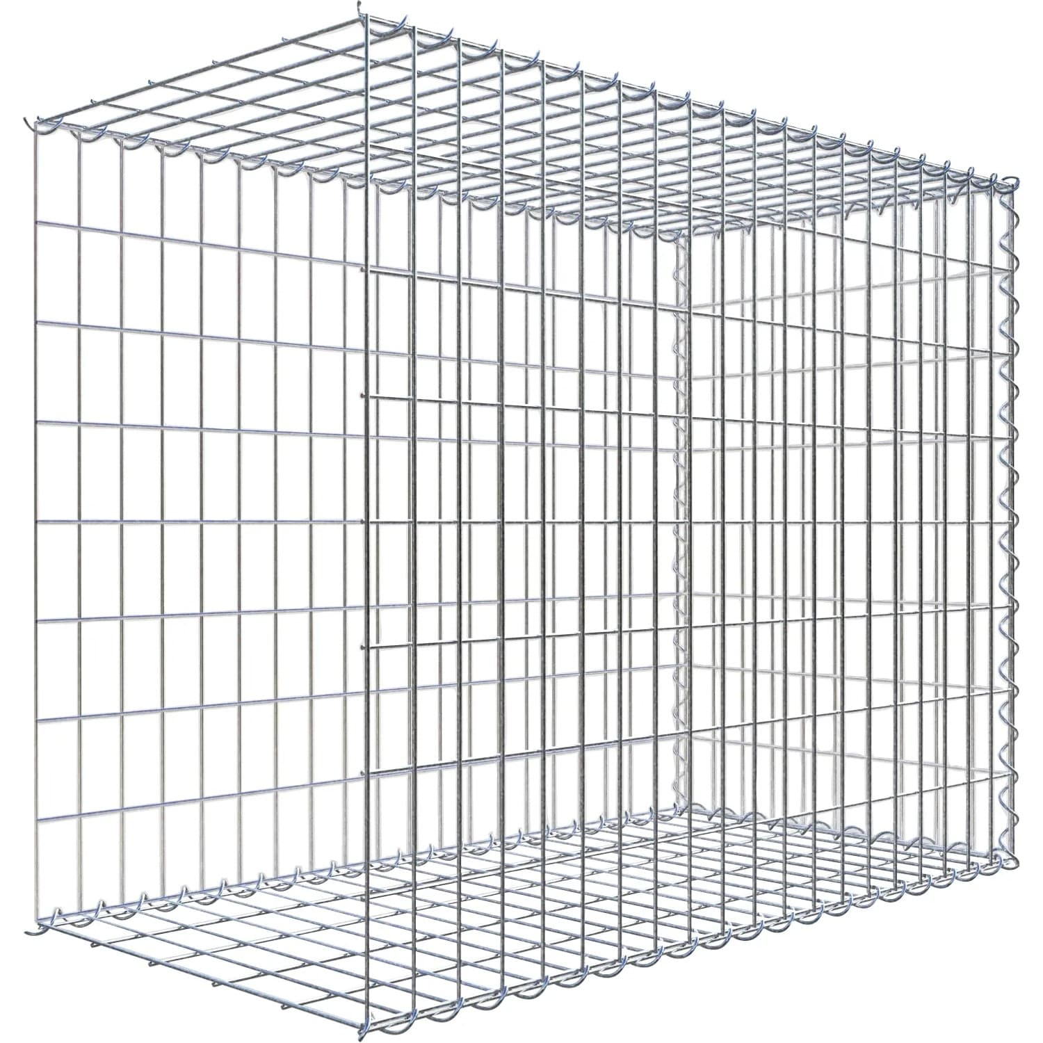 Gabiona Gabione-Anbaukorb Typ 2 80 x 100 x 50 cm Maschenw 5 x 10 cm
