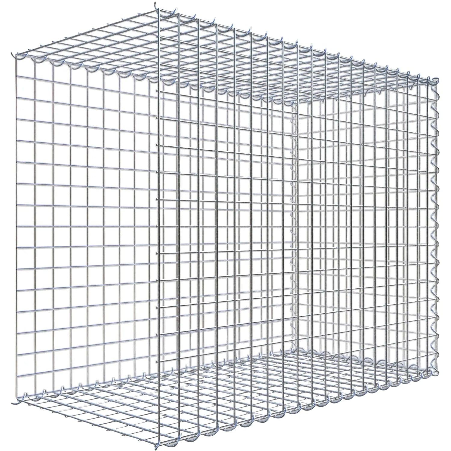 Gabiona Gabione-Anbaukorb Typ 2 80 x 100 x 50 cm Maschenw 5 x 5 cm
