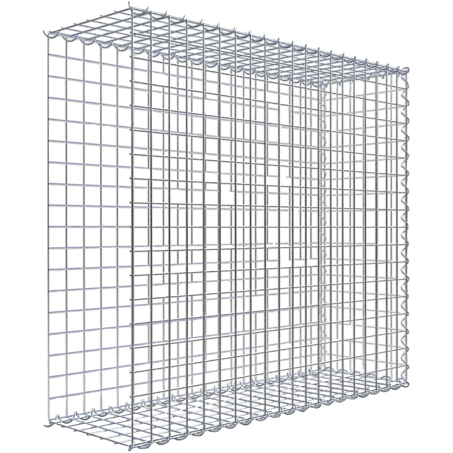 Gabiona Gabione-Anbaukorb Typ 2 90 x 100 x 30 cm Maschenw 5 x 5 cm