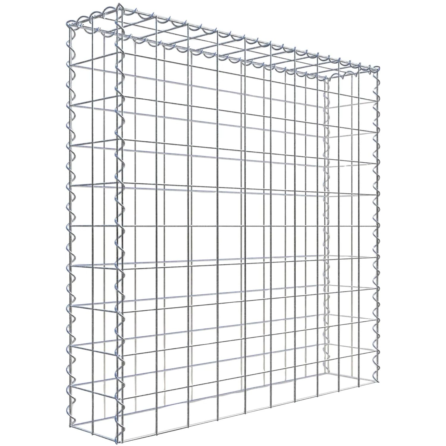 Gabiona Gabione-Anbaukorb Typ 3 100 x 100 x 20 cm Maschenw 10 x 10 cm
