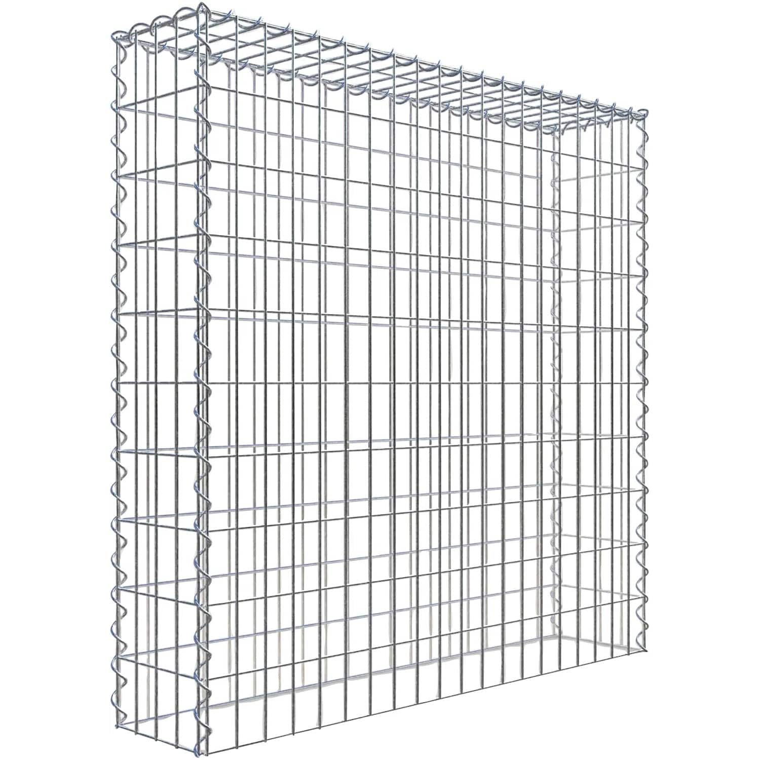 Gabiona Gabione-Anbaukorb Typ 3 100 x 100 x 20 cm Maschenw 5 x 10 cm