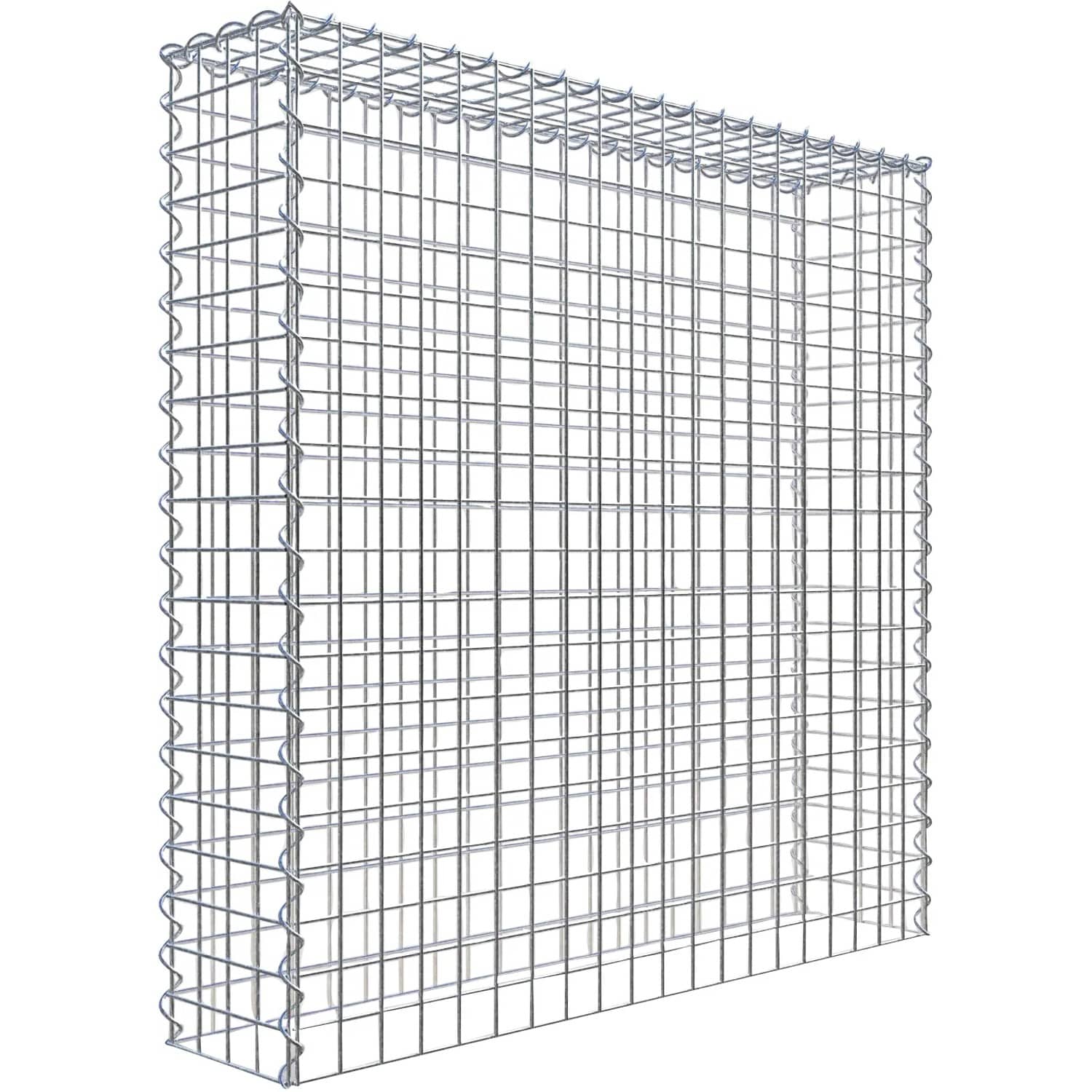 Gabiona Gabione-Anbaukorb Typ 3 100 x 100 x 20 cm Maschenw 5 x 5 cm