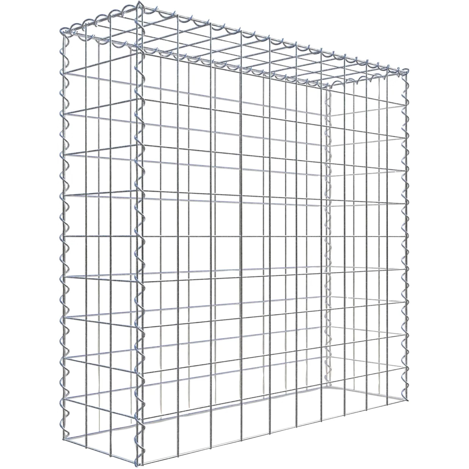 Gabiona Gabione-Anbaukorb Typ 3 100 x 100 x 30 cm Maschenw 10 x 10 cm