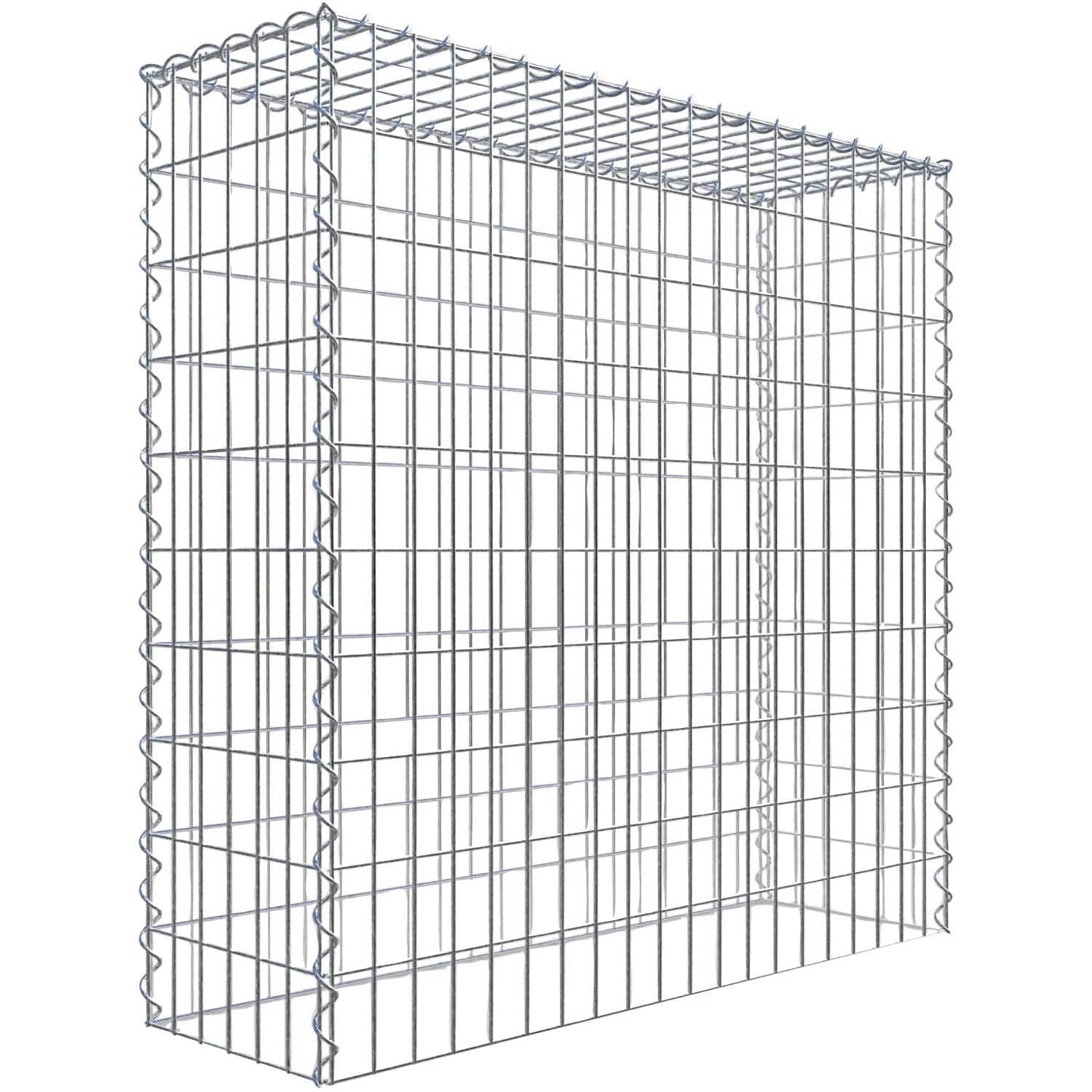 Gabiona Gabione-Anbaukorb Typ 3 100 x 100 x 30 cm Maschenw 5 x 10 cm
