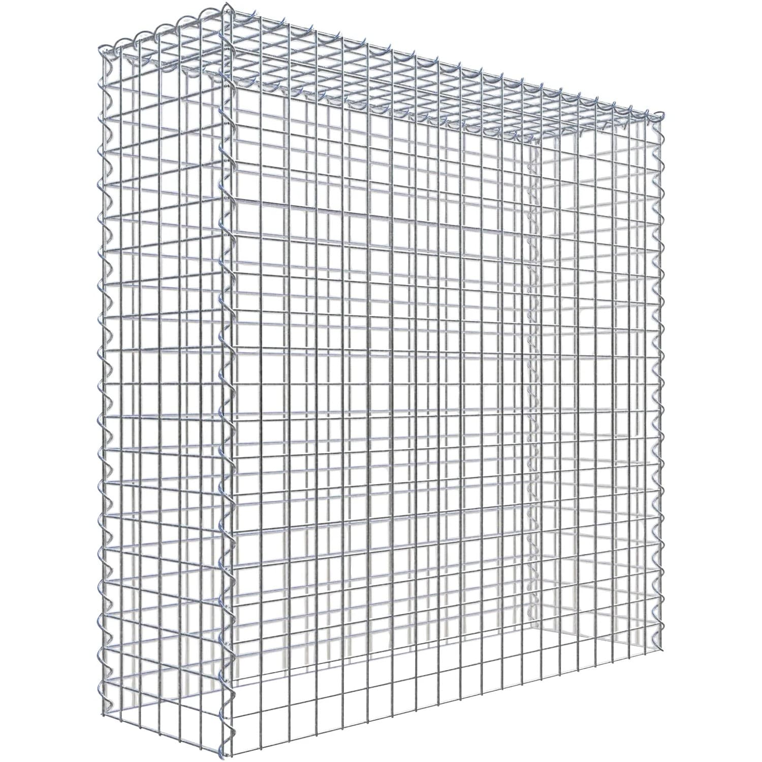 Gabiona Gabione-Anbaukorb Typ 3 100 x 100 x 30 cm Maschenw 5 x 5 cm