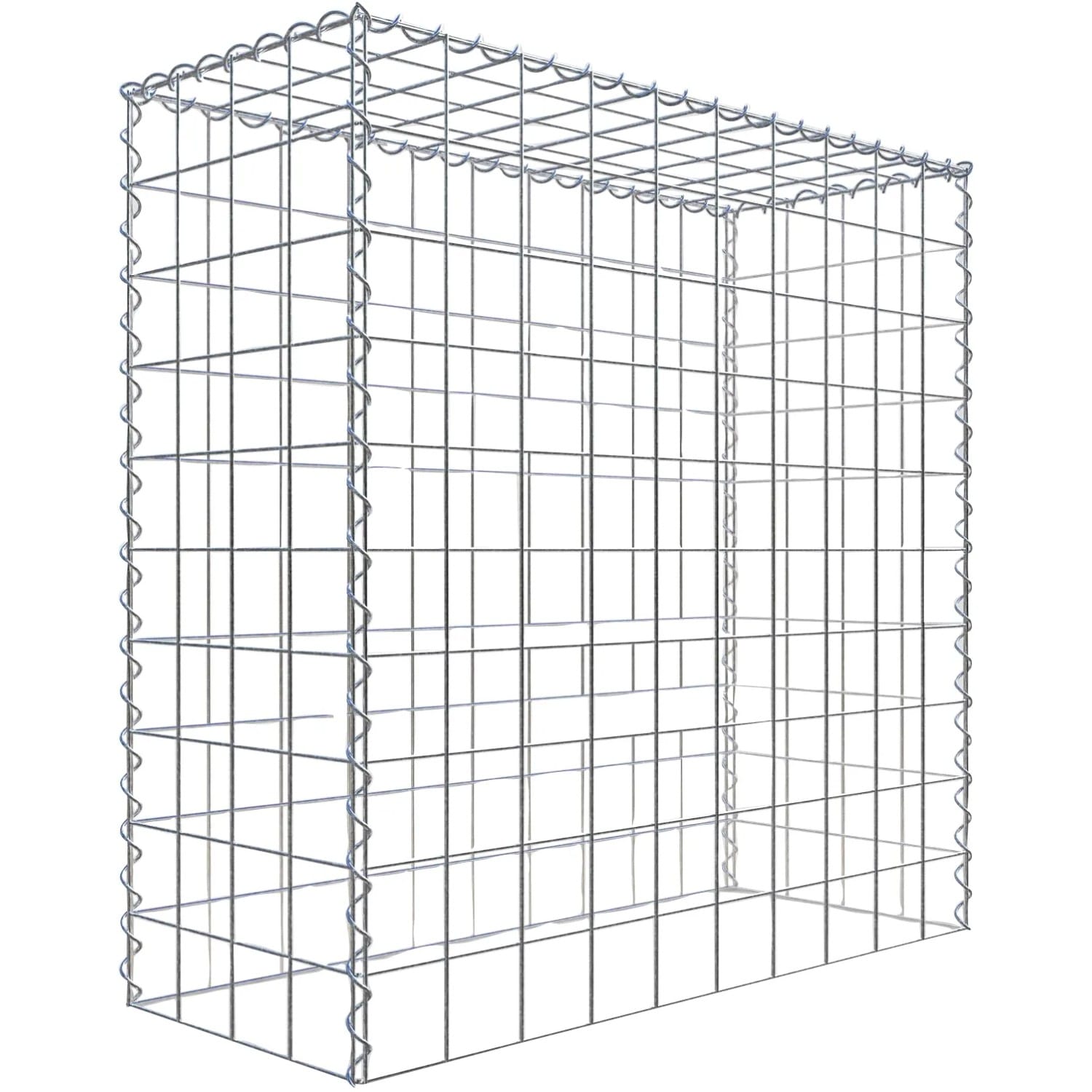 Gabiona Gabione-Anbaukorb Typ 3 100 x 100 x 40 cm Maschenw 10 x 10 cm
