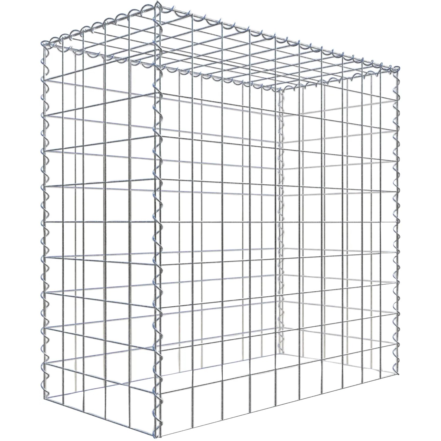 Gabiona Gabione-Anbaukorb Typ 3 100 x 100 x 50 cm Maschenw 10 x 10 cm