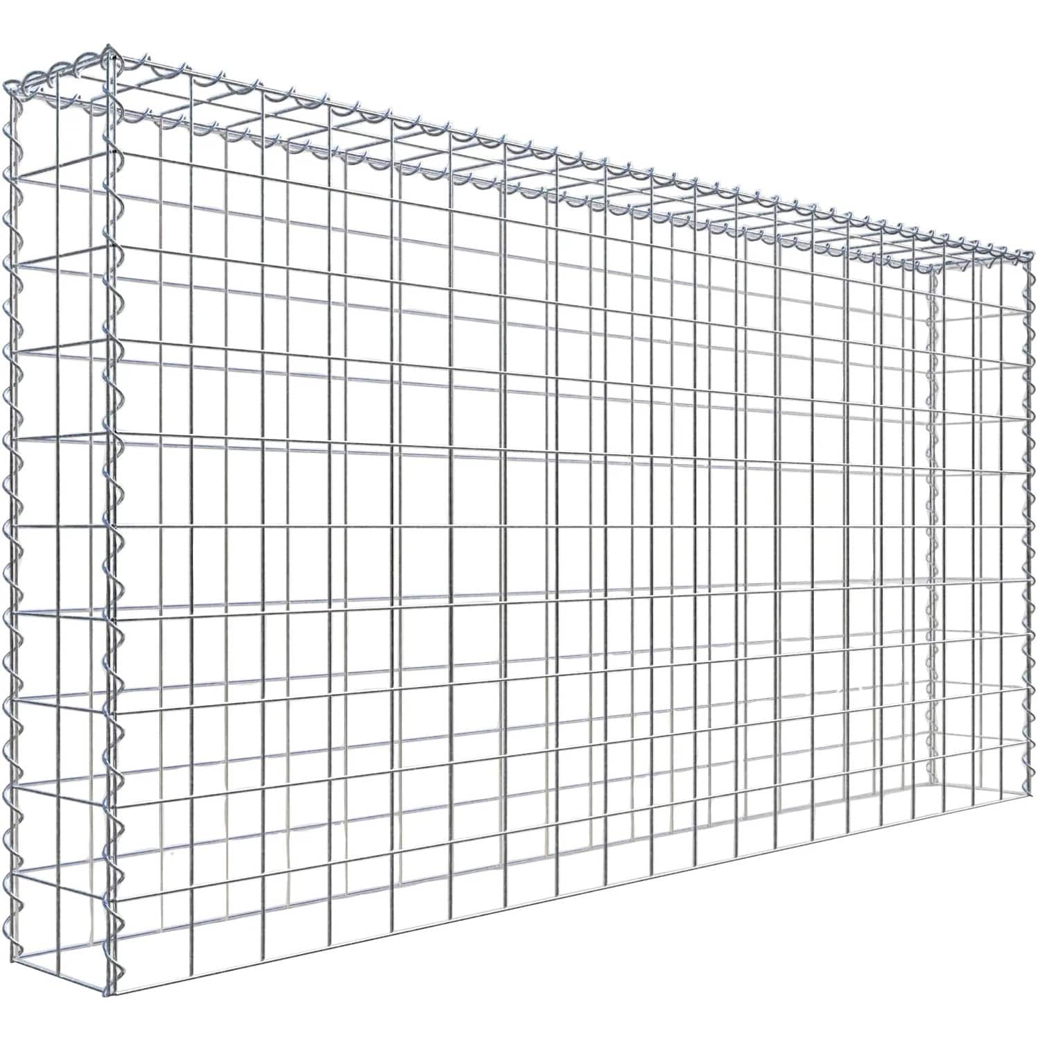 Gabiona Gabione-Anbaukorb Typ 3 100 x 200 x 20 cm Maschenw 10 x 10 cm