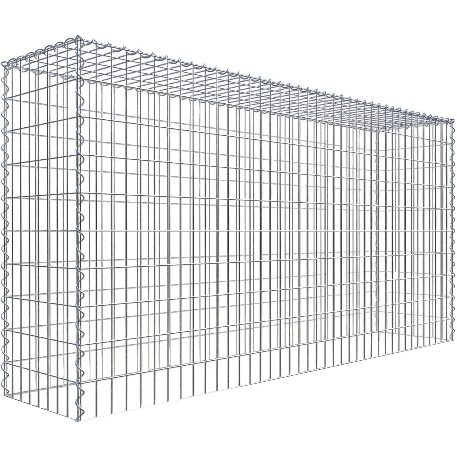 Gabiona Gabione-Anbaukorb Typ 3 100 x 200 x 40 cm Maschenw 5 x 10 cm