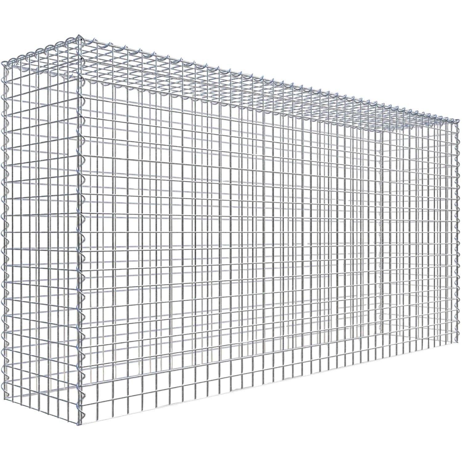 Gabiona Gabione-Anbaukorb Typ 3 100 x 200 x 40 cm Maschenw 5 x 5 cm