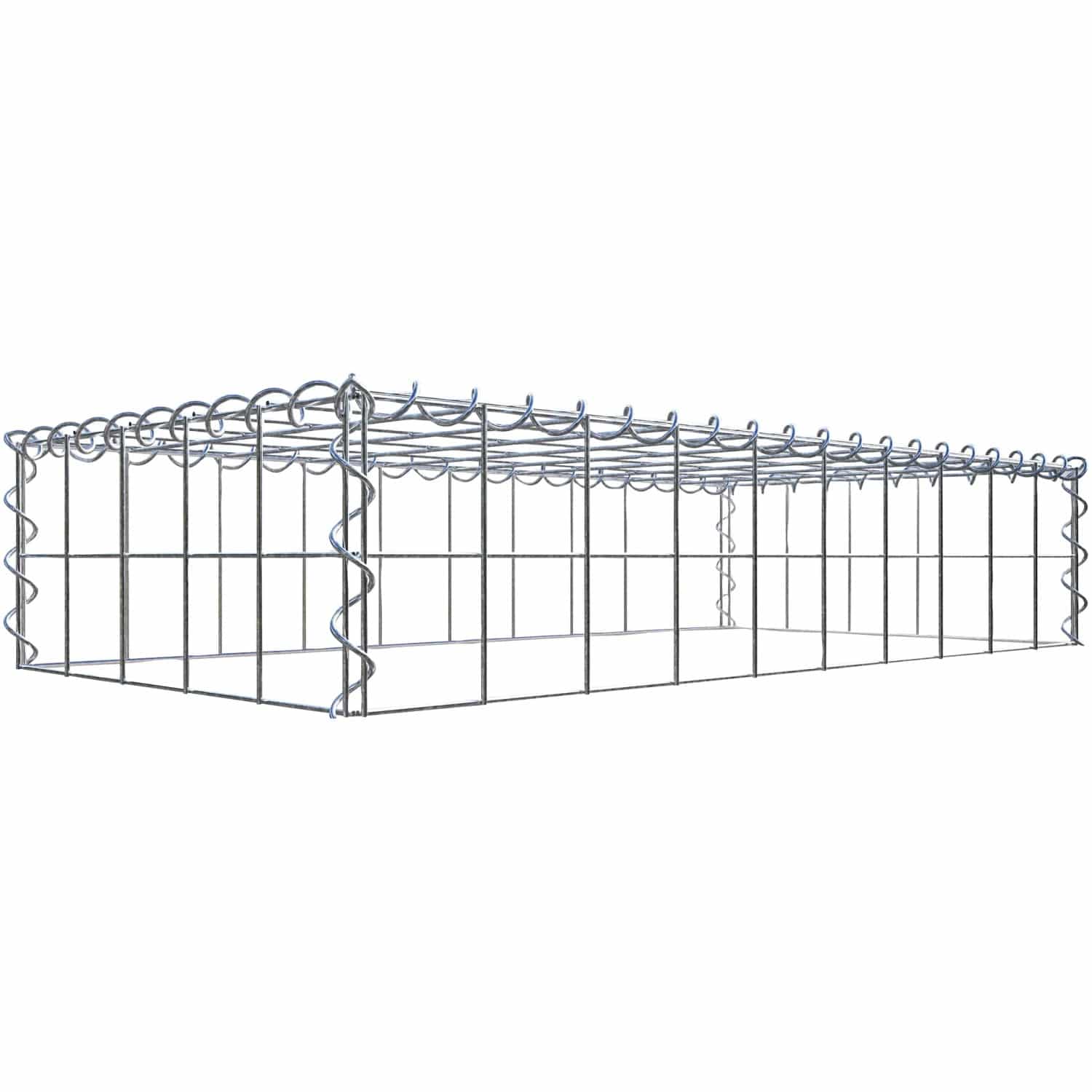 Gabiona Gabione-Anbaukorb Typ 3 20 x 100 x 50 cm Maschenw 10 x 10 cm