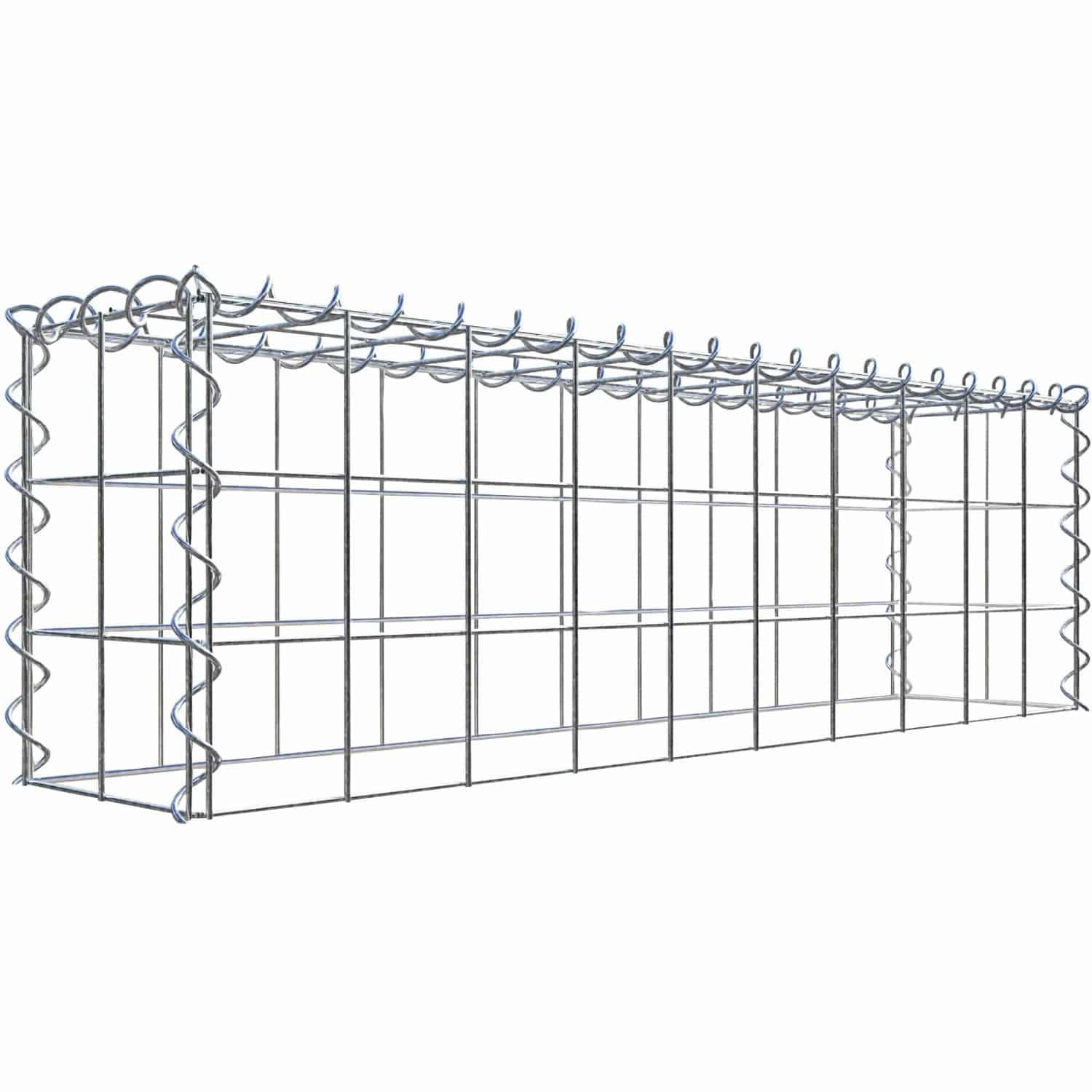 Gabiona Gabione-Anbaukorb Typ 3 30 x 100 x 20 cm Maschenw 10 x 10 cm