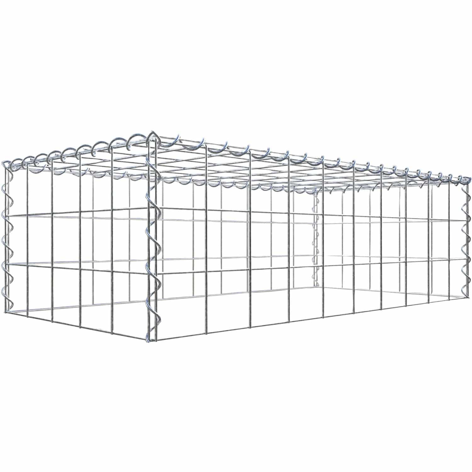 Gabiona Gabione-Anbaukorb Typ 3 30 x 100 x 50 cm Maschenw 10 x 10 cm