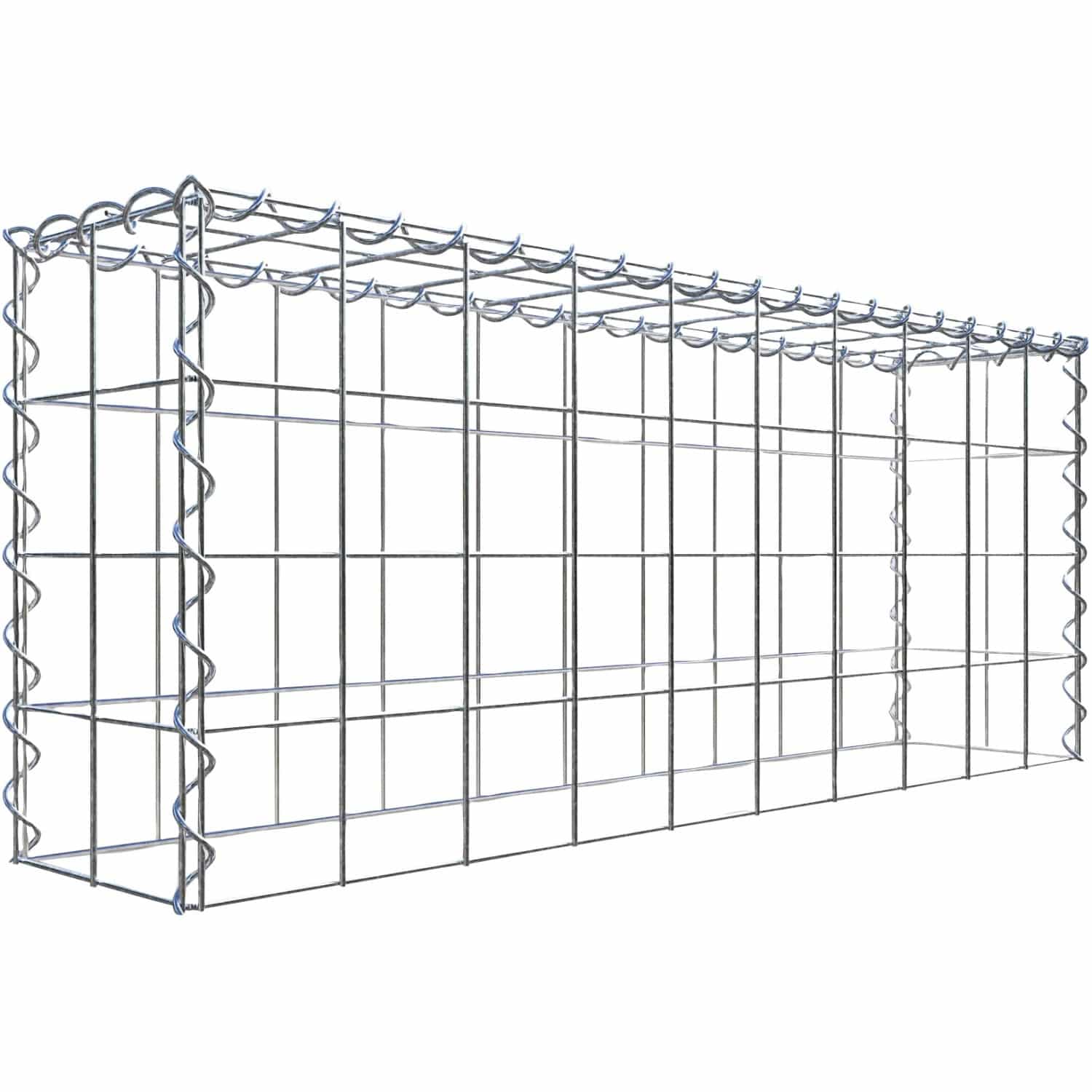 Gabiona Gabione-Anbaukorb Typ 3 40 x 100 x 20 cm Maschenw 10 x 10 cm