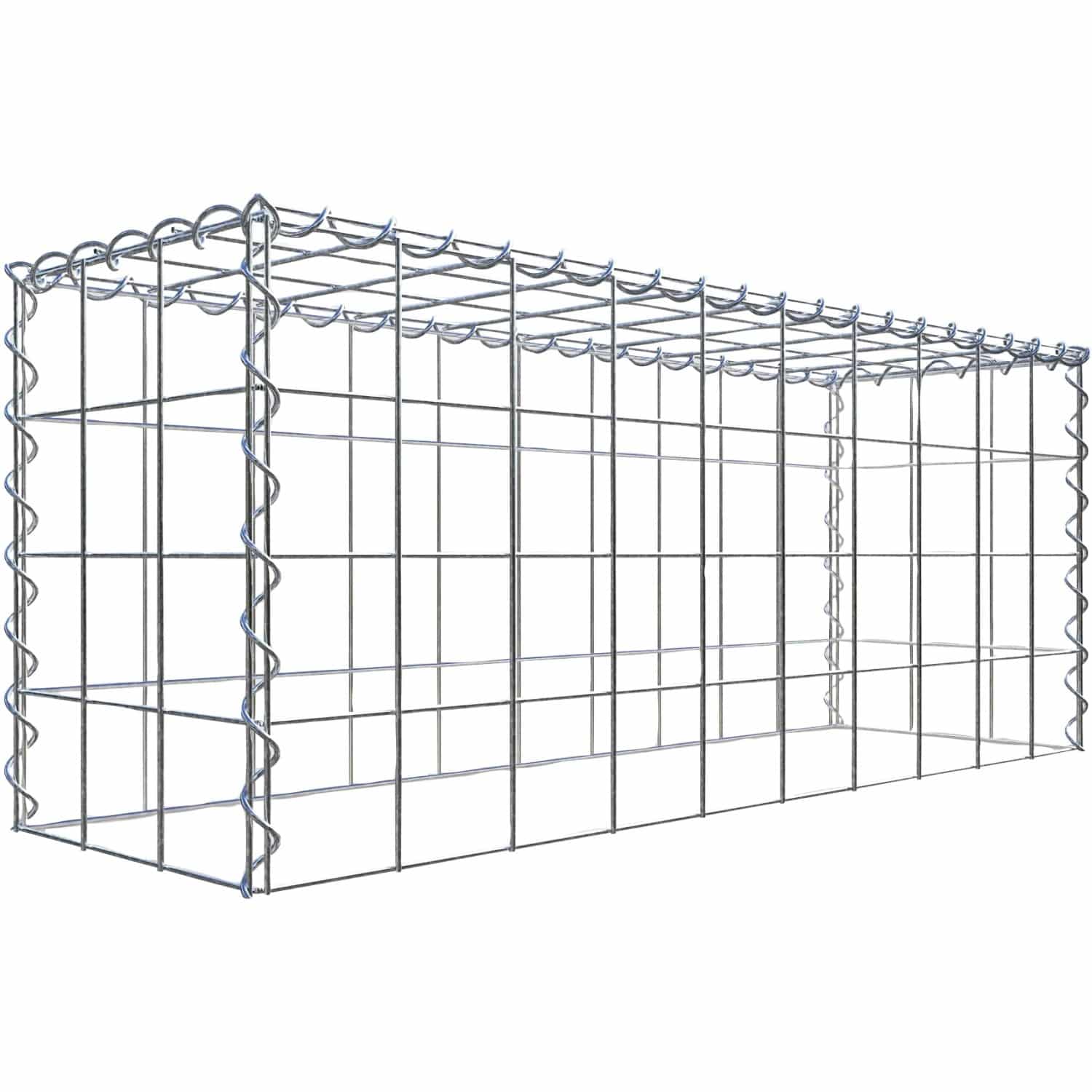 Gabiona Gabione-Anbaukorb Typ 3 40 x 100 x 30 cm Maschenw 10 x 10 cm