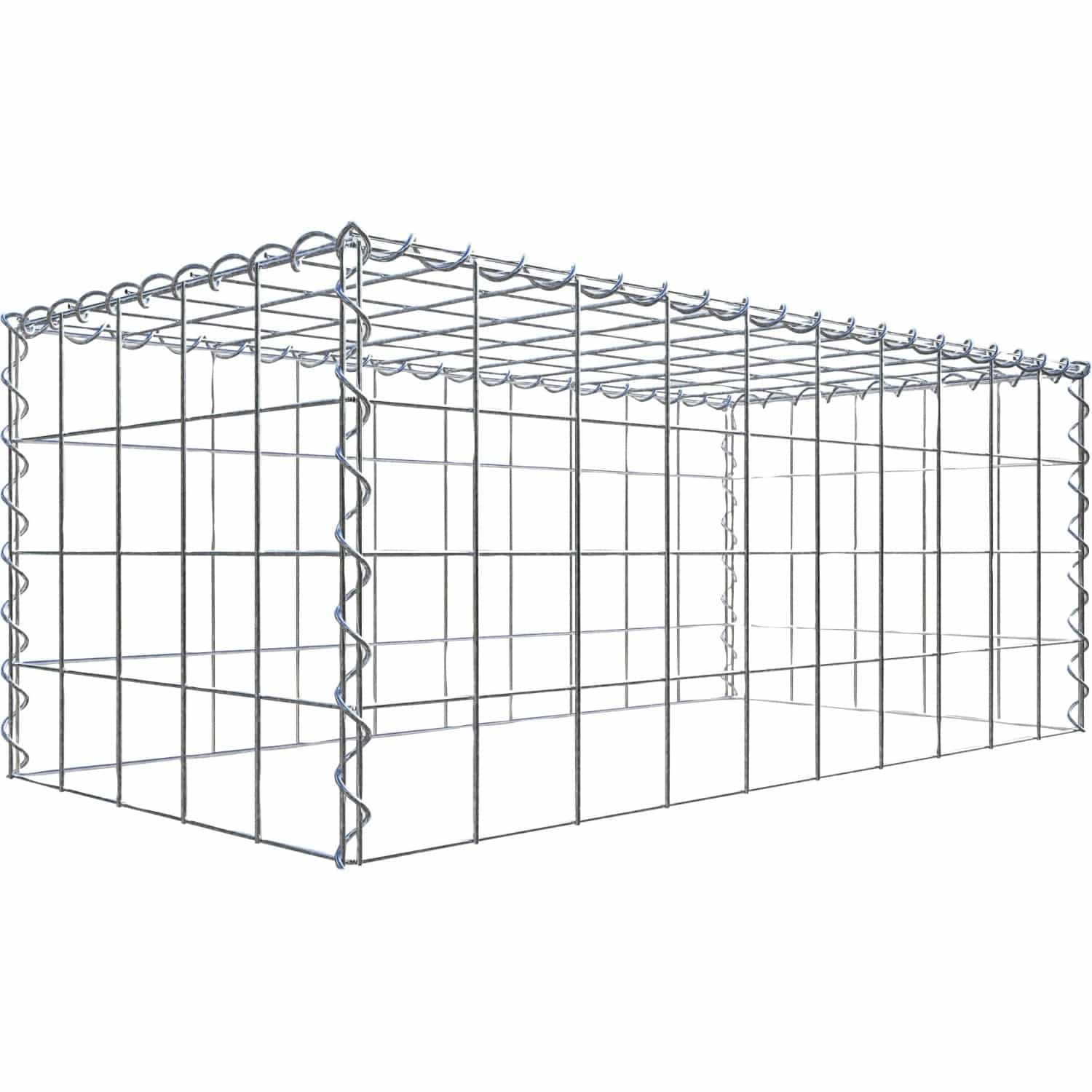 Gabiona Gabione-Anbaukorb Typ 3 40 x 100 x 50 cm Maschenw 10 x 10 cm