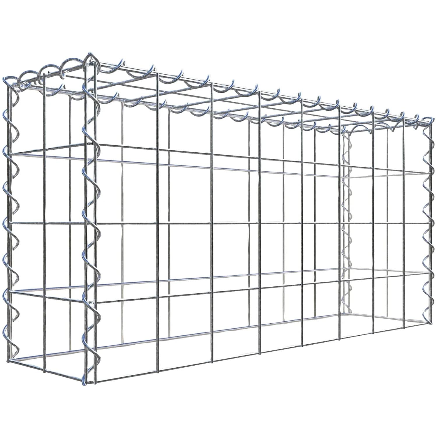 Gabiona Gabione-Anbaukorb Typ 3 40 x 80 x 20 cm Maschenw 10 x 10 cm