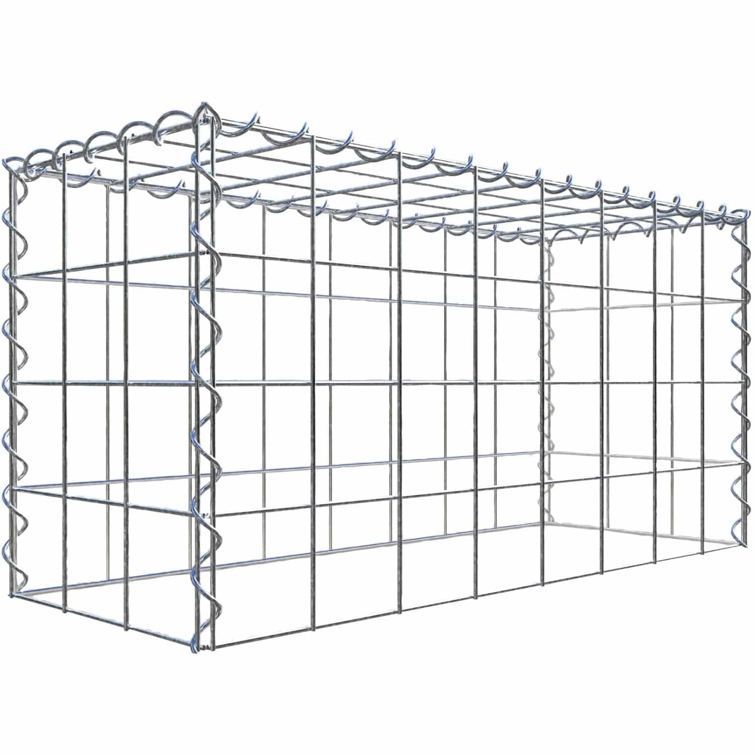 Gabiona Gabione-Anbaukorb Typ 3 40 x 80 x 30 cm Maschenw 10 x 10 cm