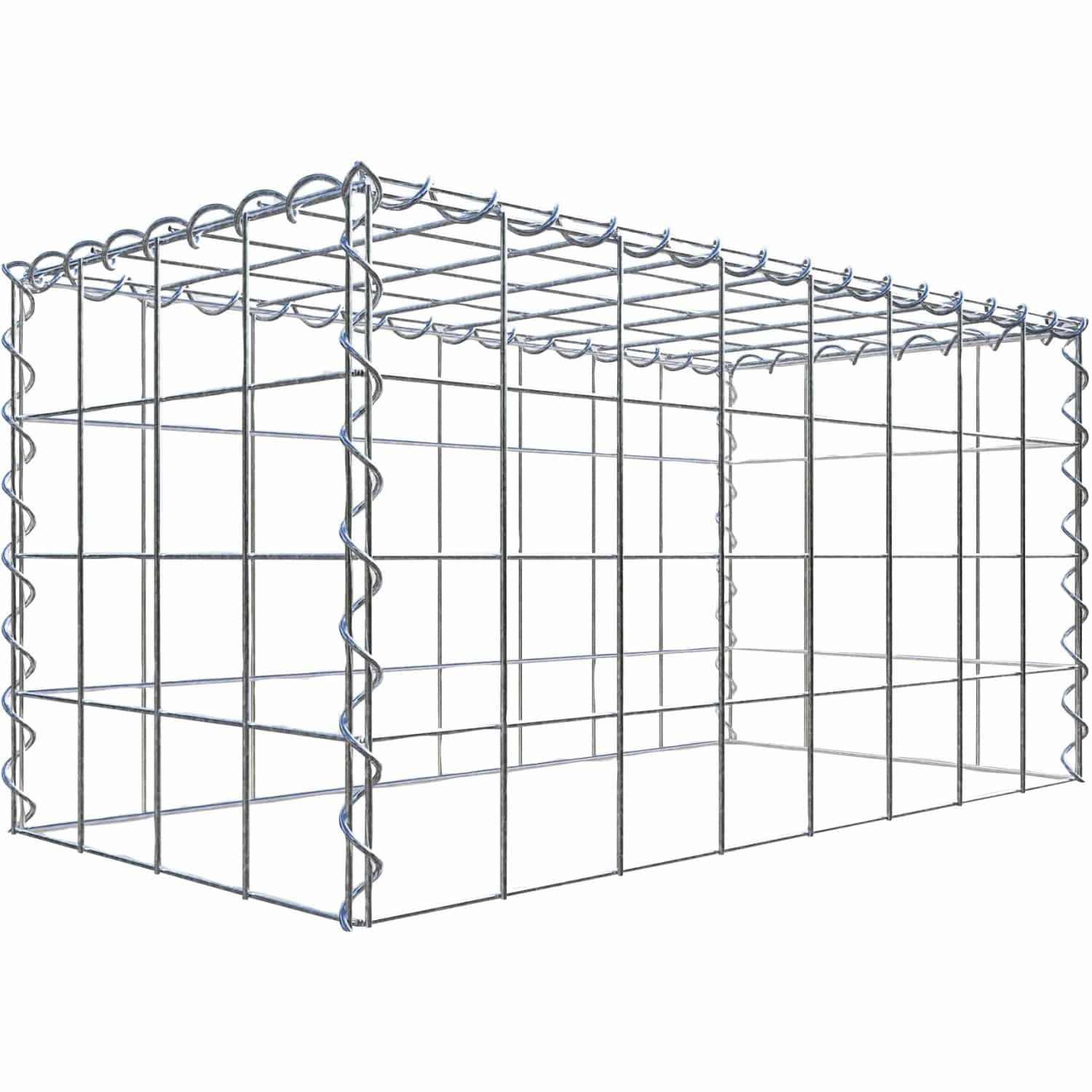 Gabiona Gabione-Anbaukorb Typ 3 40 x 80 x 40 cm Maschenw 10 x 10 cm
