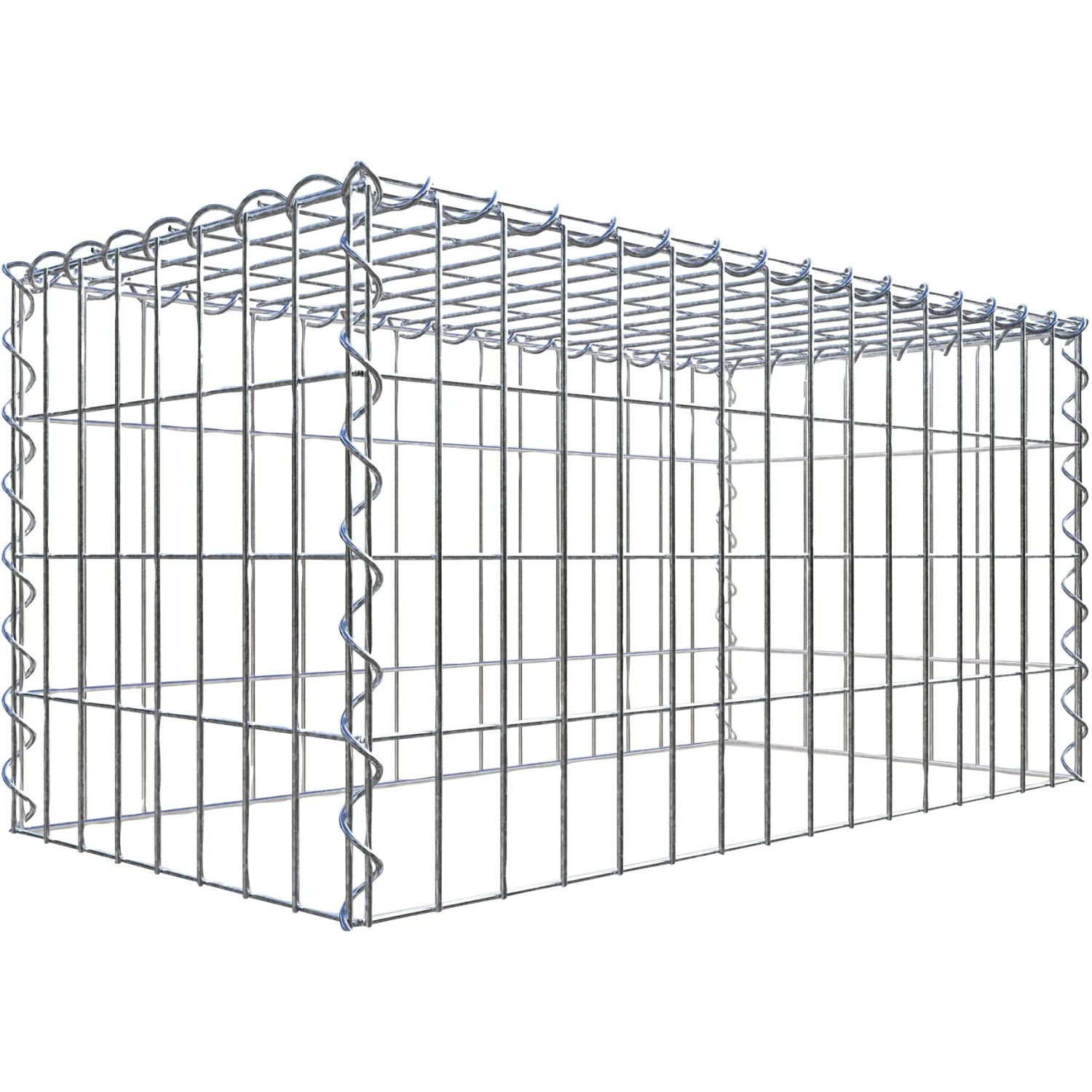 Gabiona Gabione-Anbaukorb Typ 3 40 x 80 x 40 cm Maschenw 5 x 10 cm