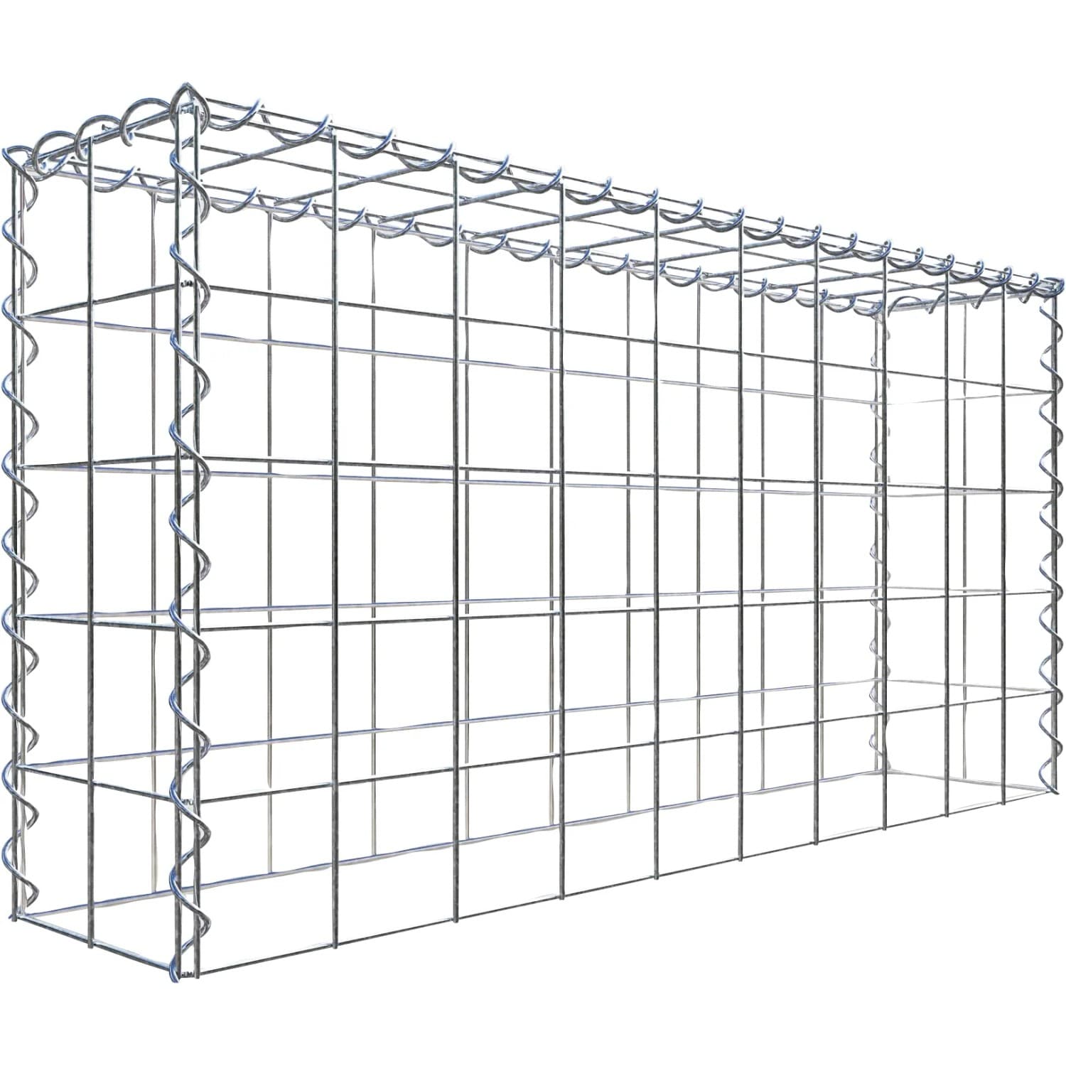Gabiona Gabione-Anbaukorb Typ 3 50 x 100 x 20 cm Maschenw 10 x 10 cm