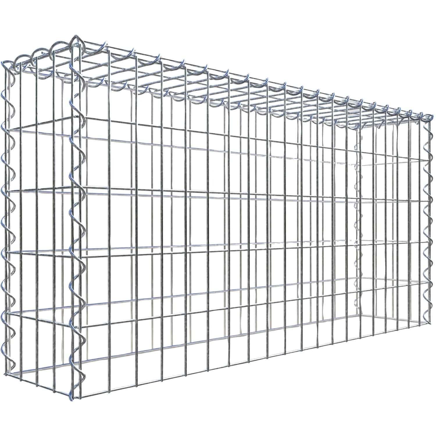 Gabiona Gabione-Anbaukorb Typ 3 50 x 100 x 20 cm Maschenw 5 x 10 cm