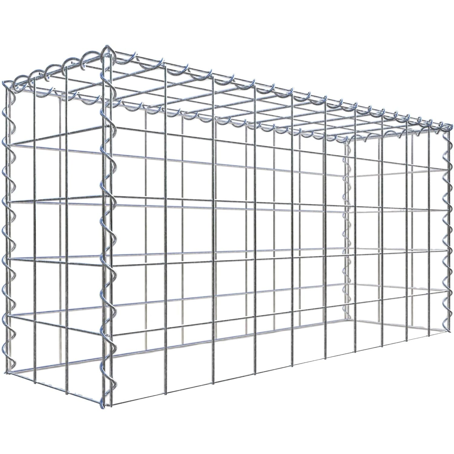 Gabiona Gabione-Anbaukorb Typ 3 50 x 100 x 30 cm Maschenw 10 x 10 cm